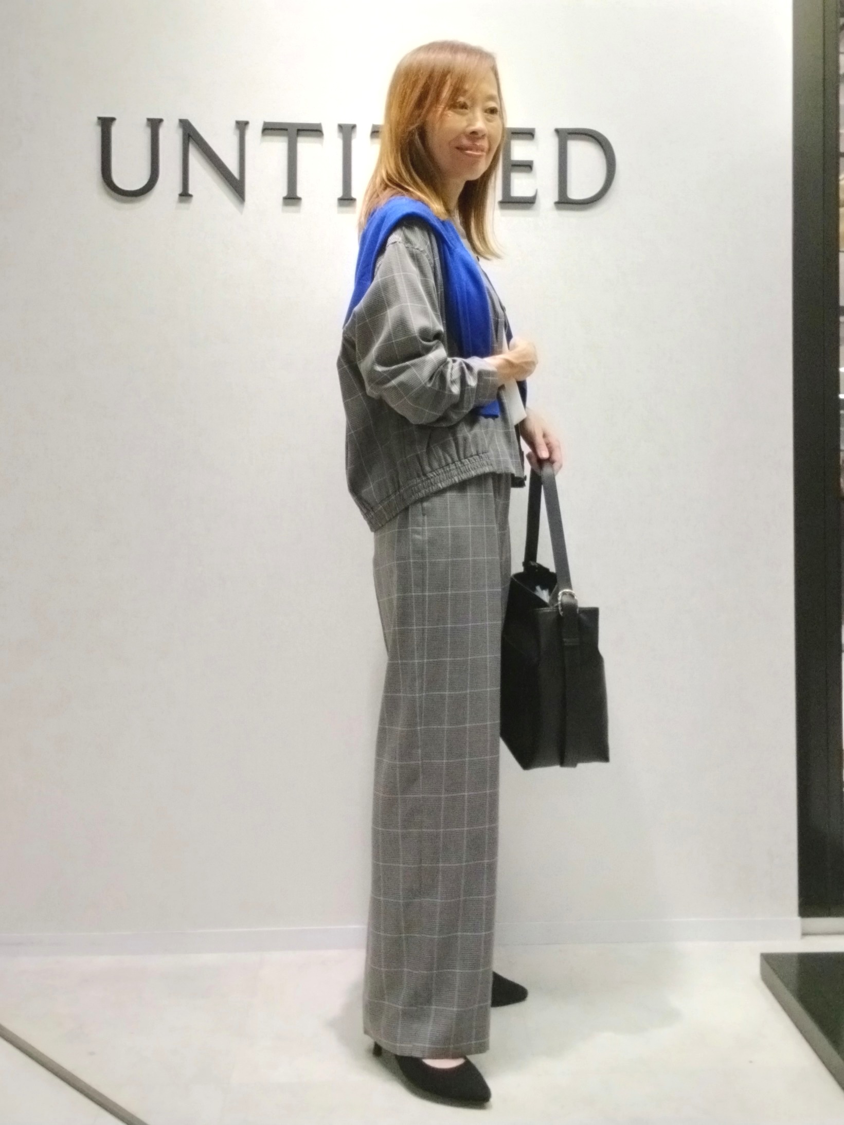 もりさんの「UNTITLED｜【セットアップ可/秋羽織り】メランジツイルシャツ」を使ったコーディネート