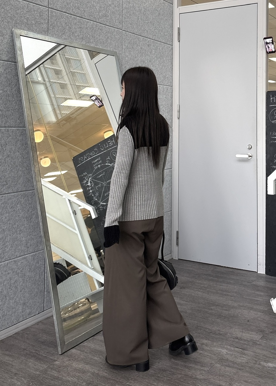 Renoさんの「INDIVI｜タックワイドパンツ【セットアップ可能】」を使ったコーディネート