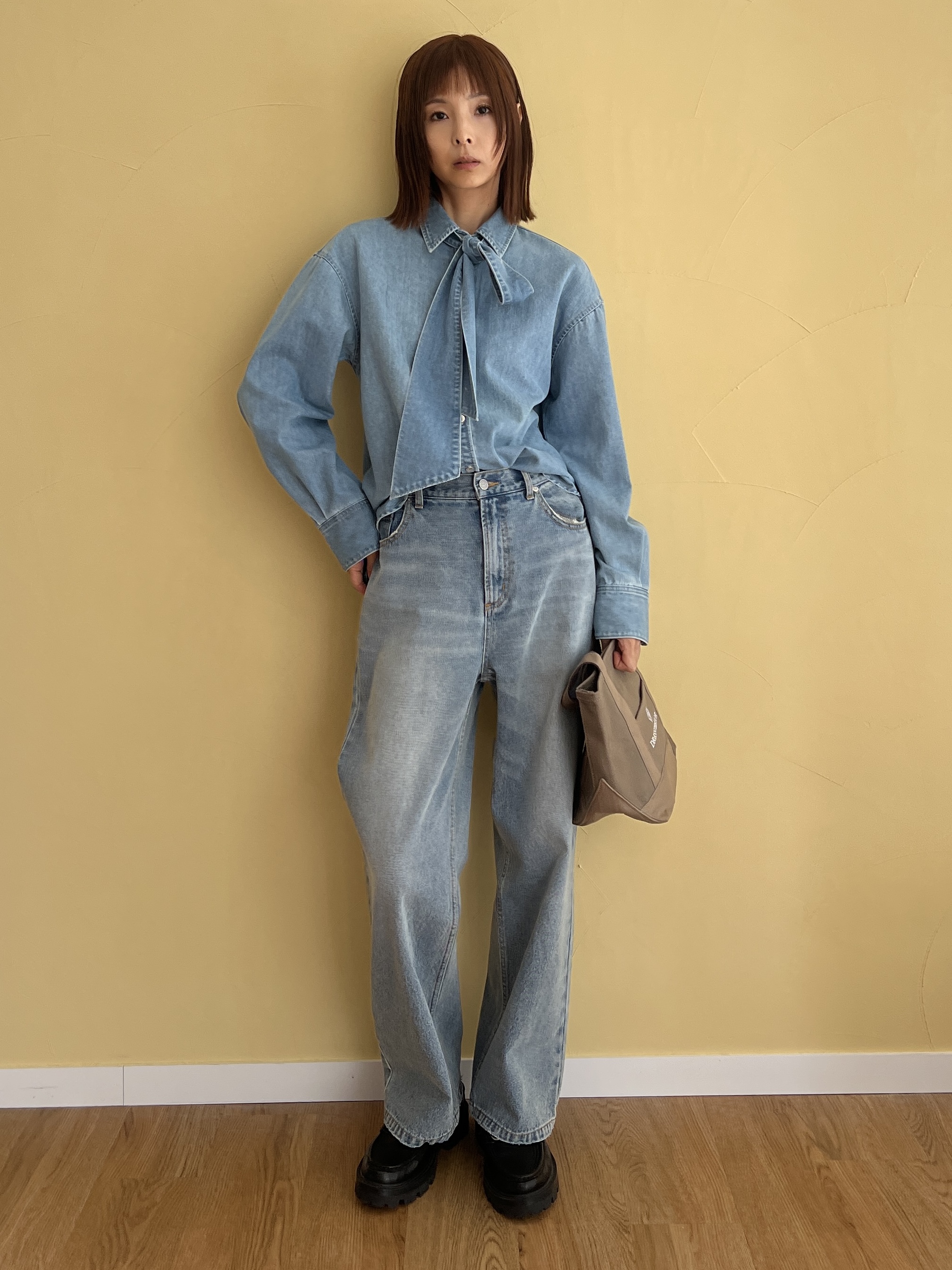 misaさんの「DRESSTERIOR｜キャンバスミニトート」を使ったコーディネート