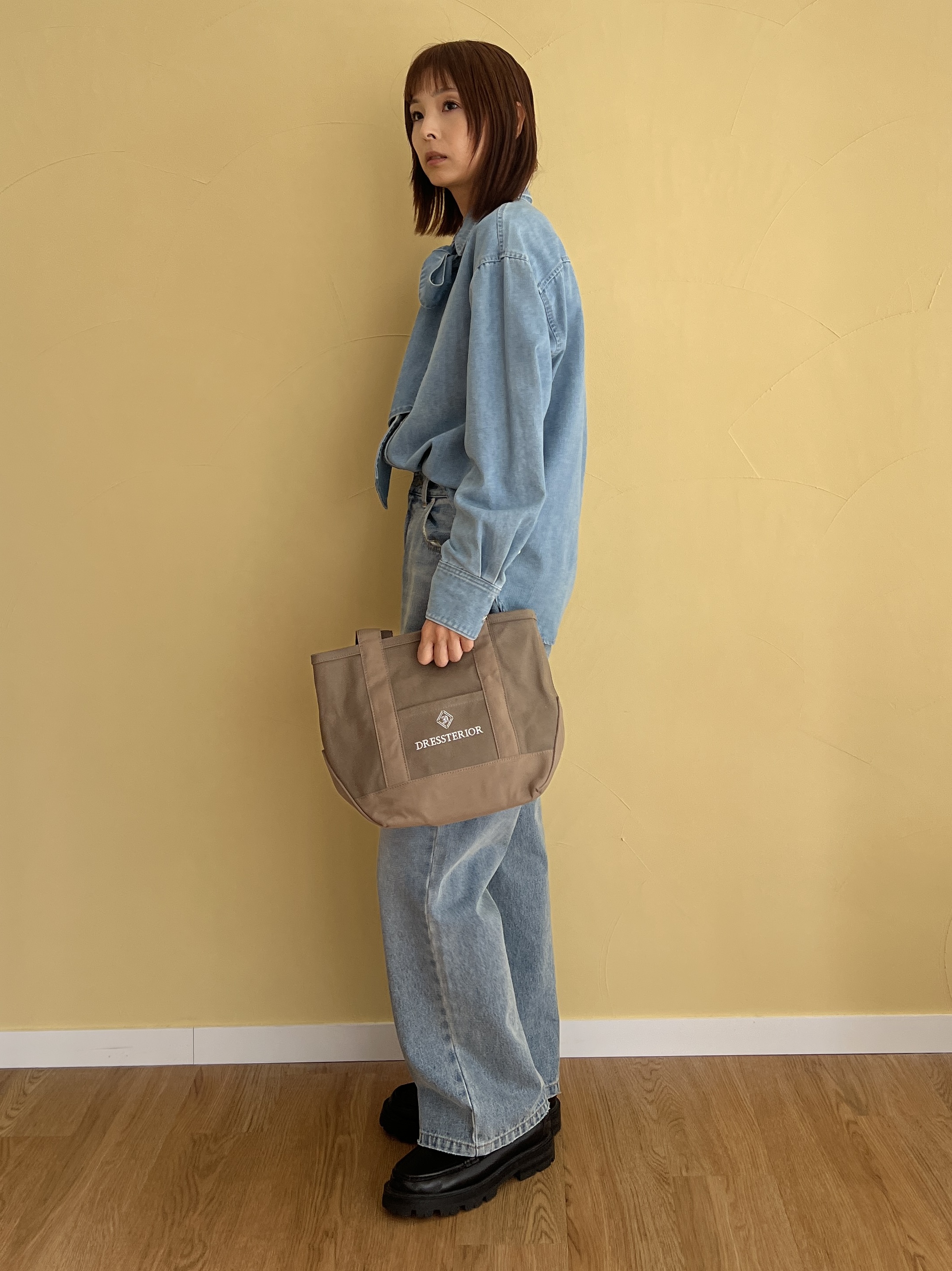 misaさんの「DRESSTERIOR｜キャンバスミニトート」を使ったコーディネート