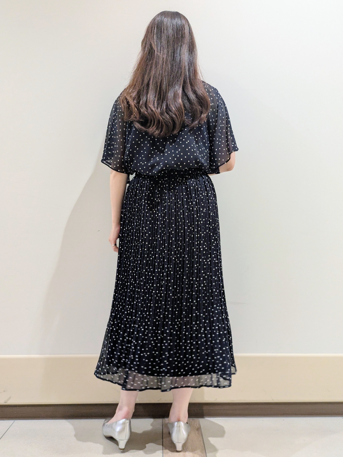 imamiさんの「Reflect｜【セットアップ／手洗い可】ドット柄シアーブラウス」を使ったコーディネート