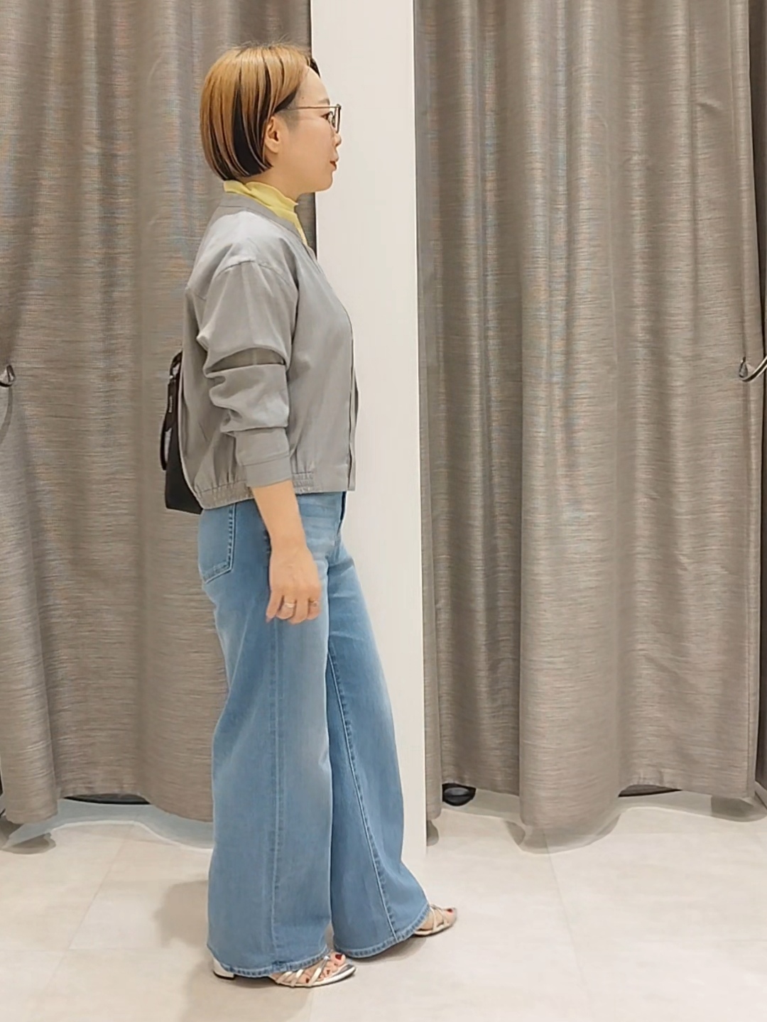 s u g iさんの「UNTITLED｜【セットアップ可/秋羽織り】メランジツイルシャツ」を使ったコーディネート