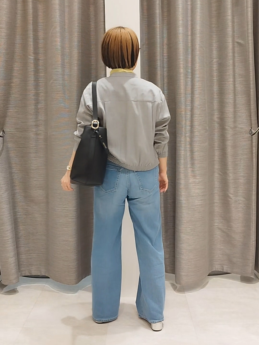 s u g iさんの「UNTITLED｜【セットアップ可/秋羽織り】メランジツイルシャツ」を使ったコーディネート