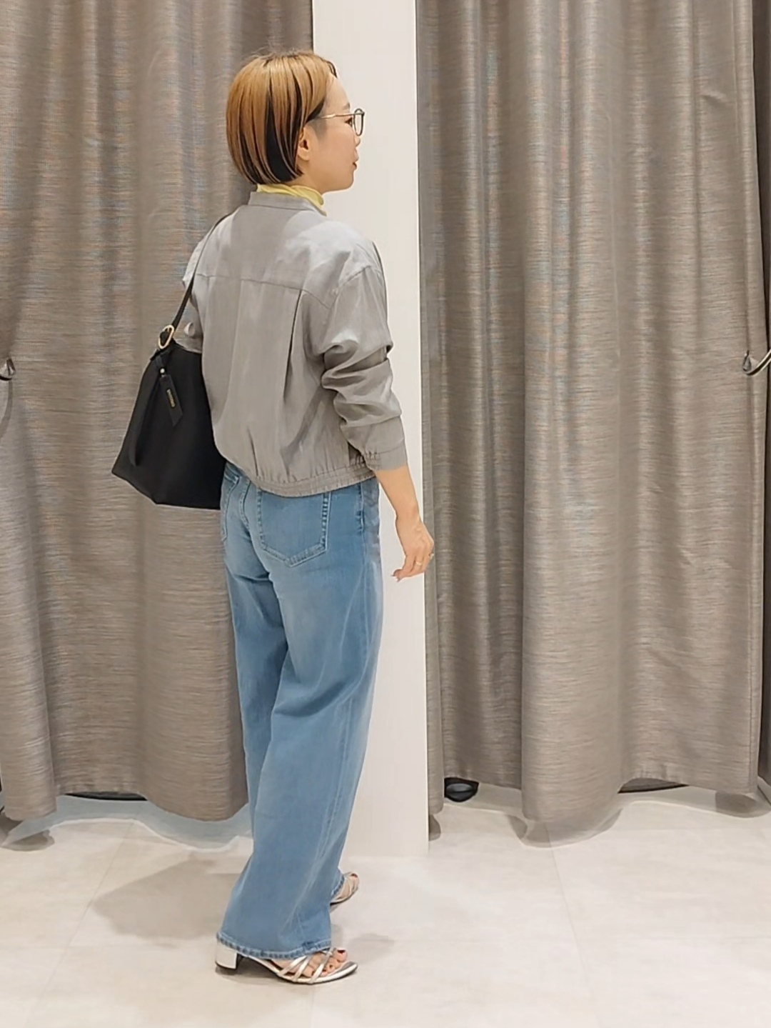 s u g iさんの「UNTITLED｜【セットアップ可/秋羽織り】メランジツイルシャツ」を使ったコーディネート