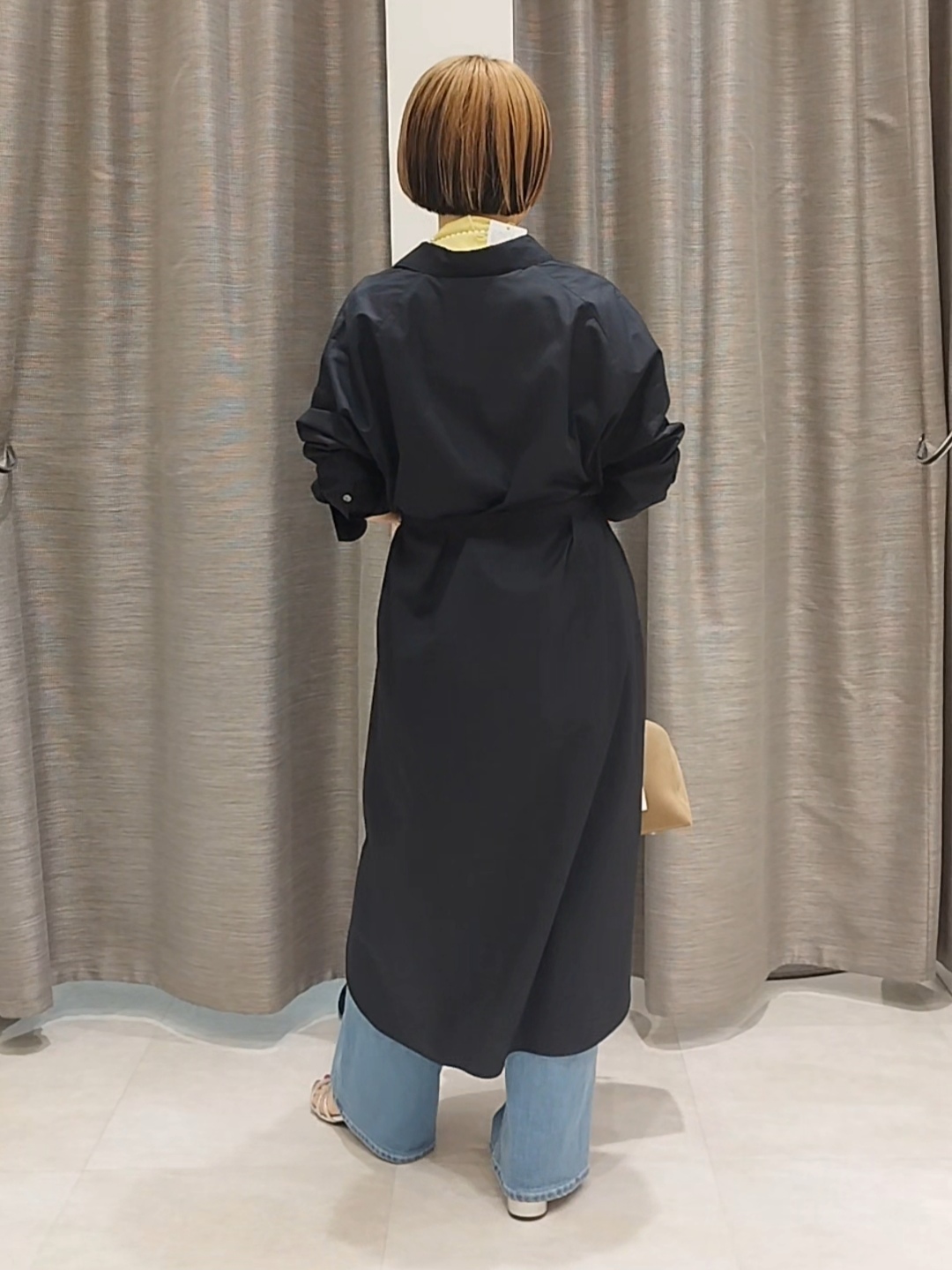 s u g iさんの「UNTITLED｜ロングシャツワンピース」を使ったコーディネート