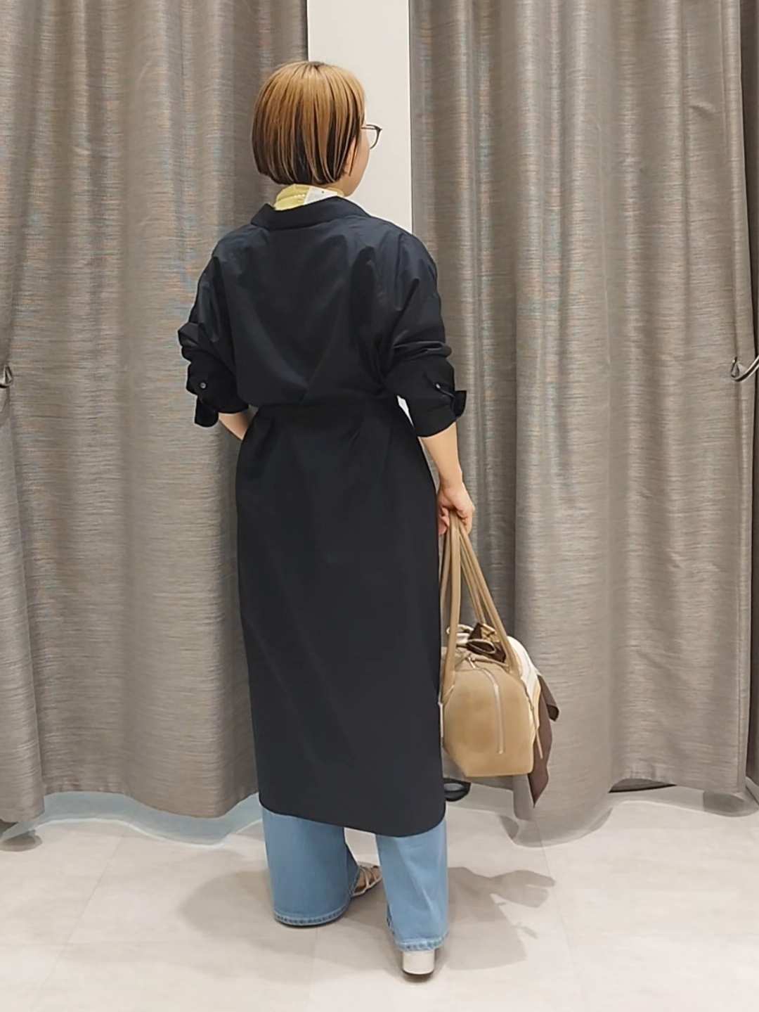 s u g iさんの「UNTITLED｜ロングシャツワンピース」を使ったコーディネート