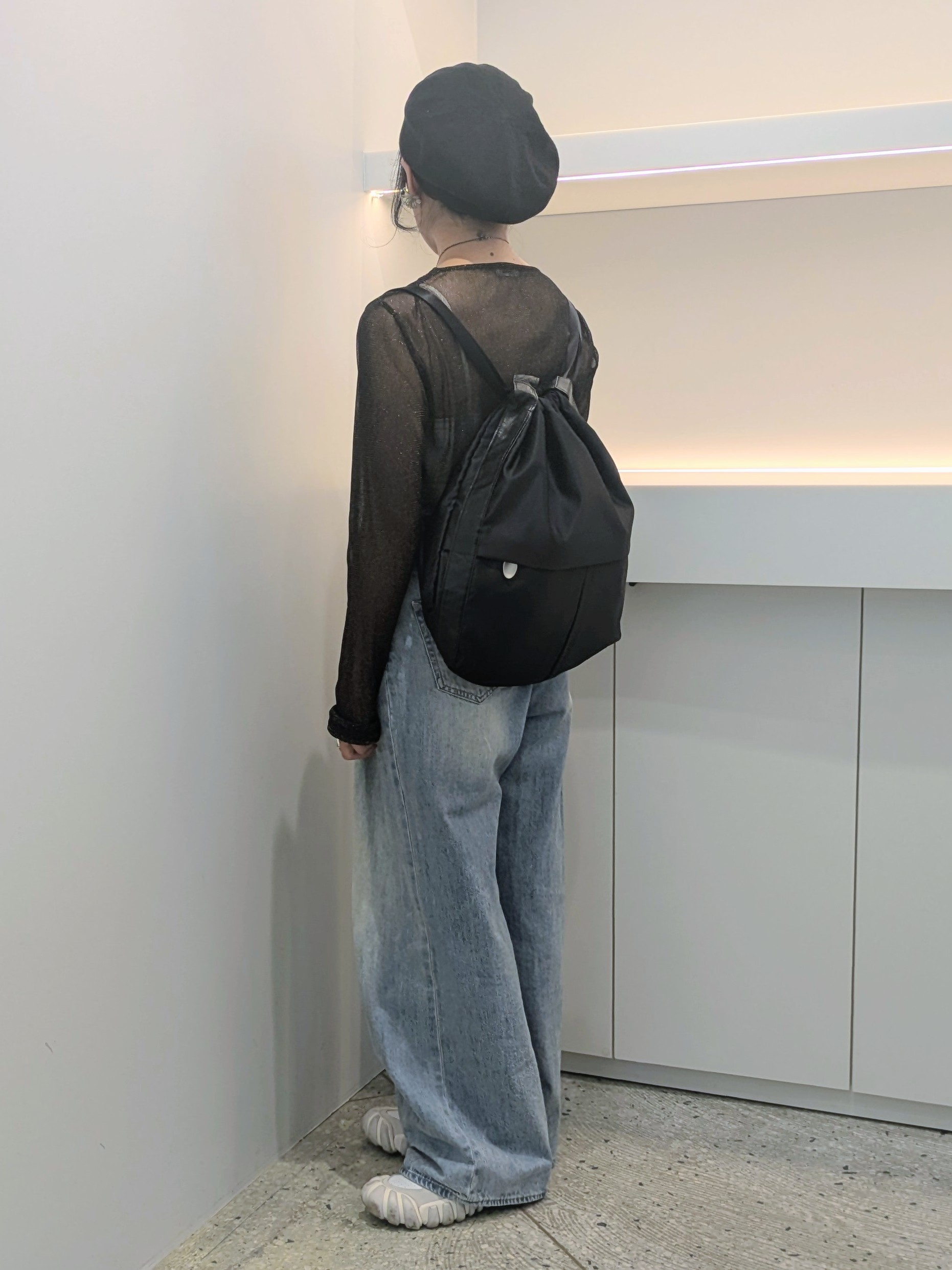 MTさんの「HIROKO HAYASHI｜LUINI SATINE（ルイーニ サティーネ）2wayナップサック」を使ったコーディネート
