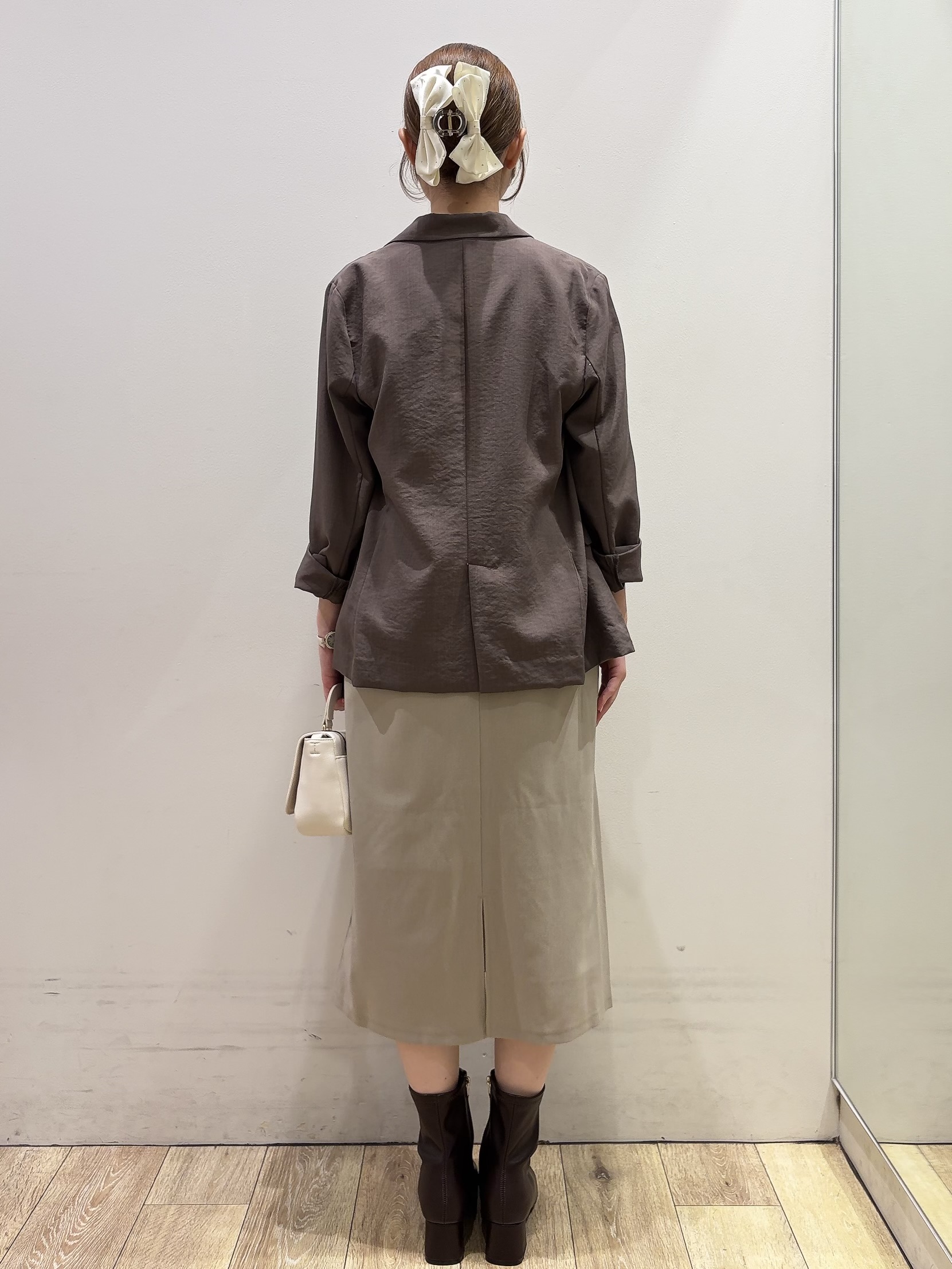 MOMOさんの「index｜《再入荷》ダブルブレストテーラードジャケット【接触冷感／吸水速乾／イージーアイロン／防シワ／洗濯機O」を使ったコーディネート