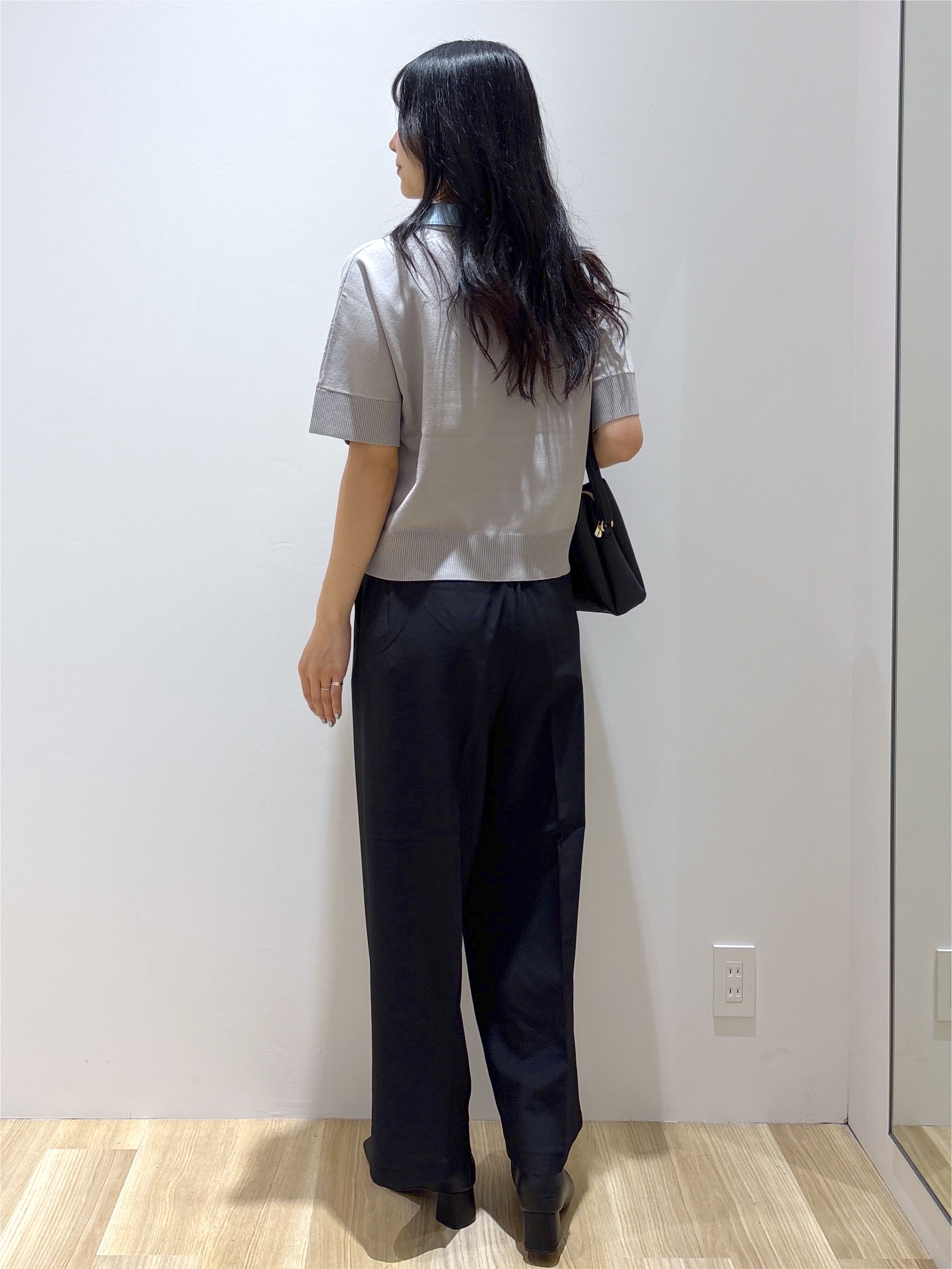 sachikoさんの「OPAQUE.CLIP｜2WAY衿ドッキングニット《洗濯機OK》」を使ったコーディネート