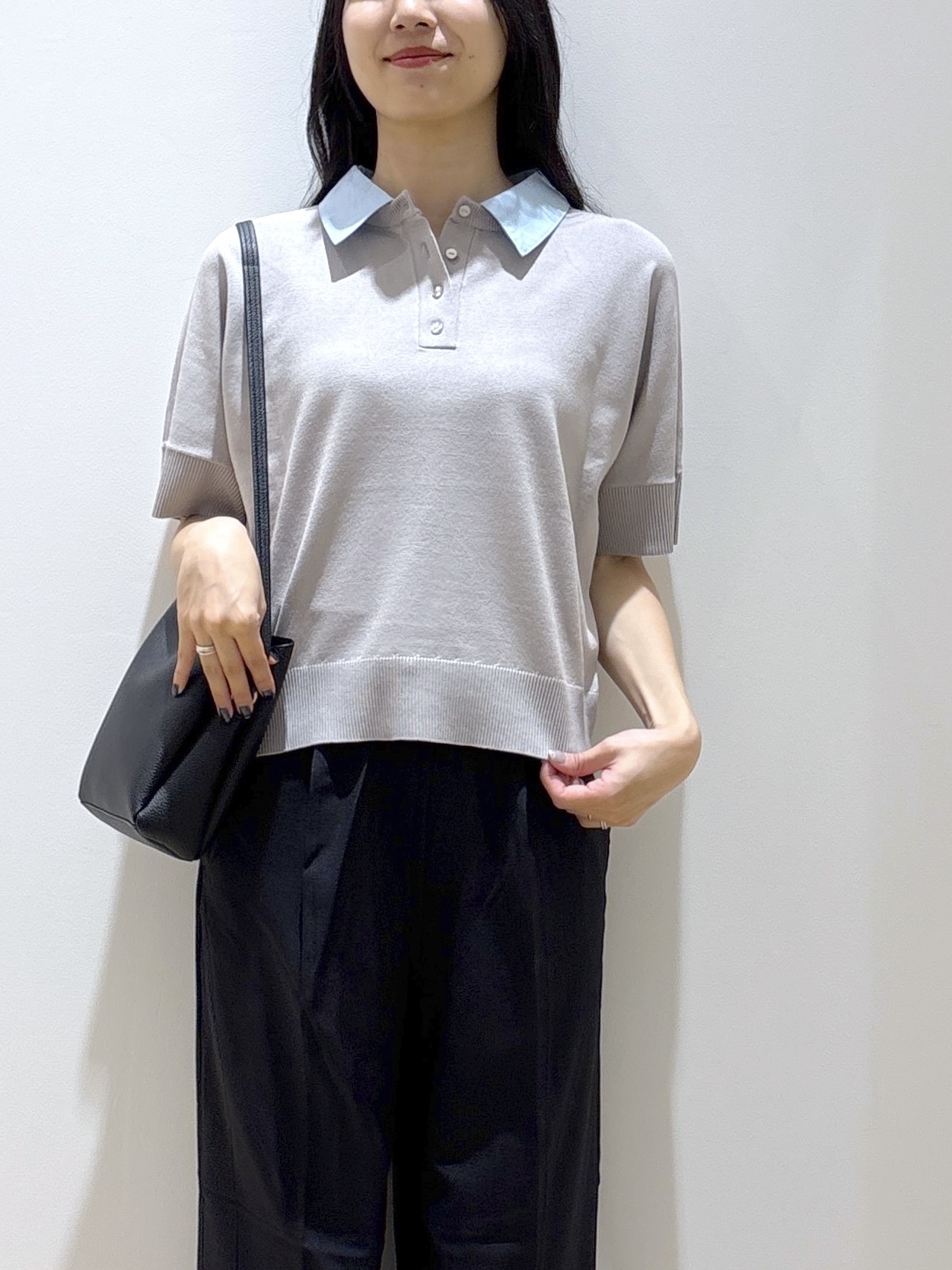 sachikoさんの「OPAQUE.CLIP｜2WAY衿ドッキングニット《洗濯機OK》」を使ったコーディネート