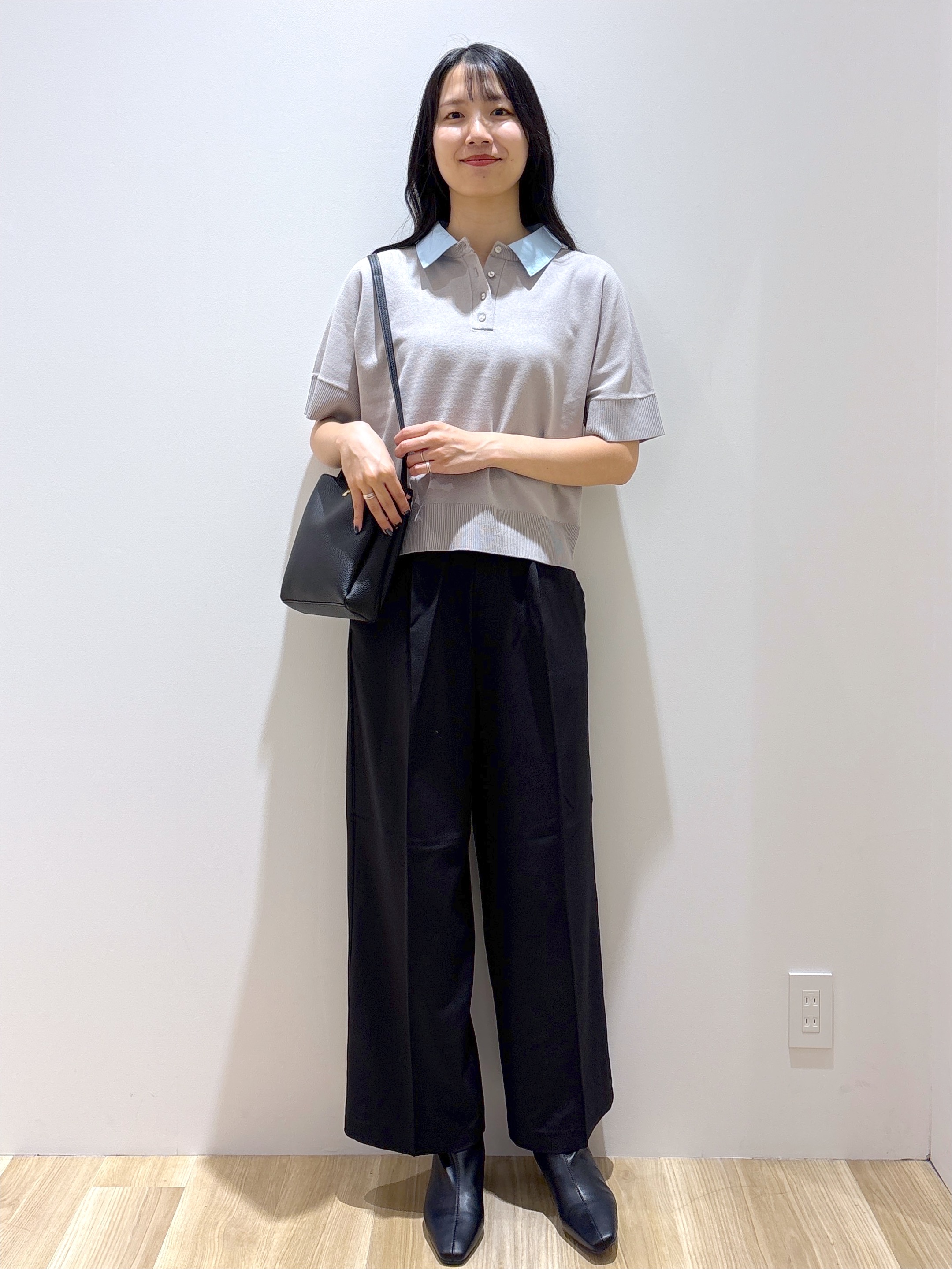 sachikoさんの「OPAQUE.CLIP｜2WAY衿ドッキングニット《洗濯機OK》」を使ったコーディネート