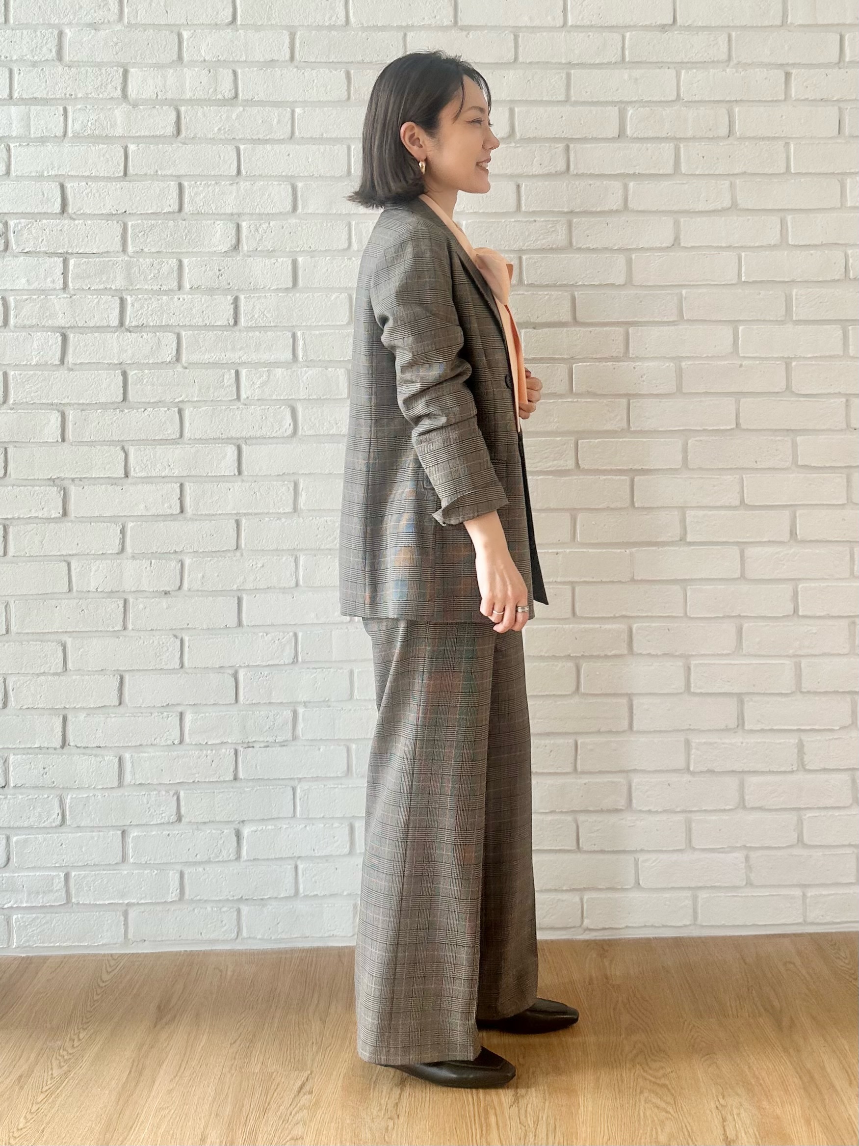 MAIさんの「INDIVI｜【洗濯機OK／ストレッチ◎】秋はじめのダブルジャケット」を使ったコーディネート