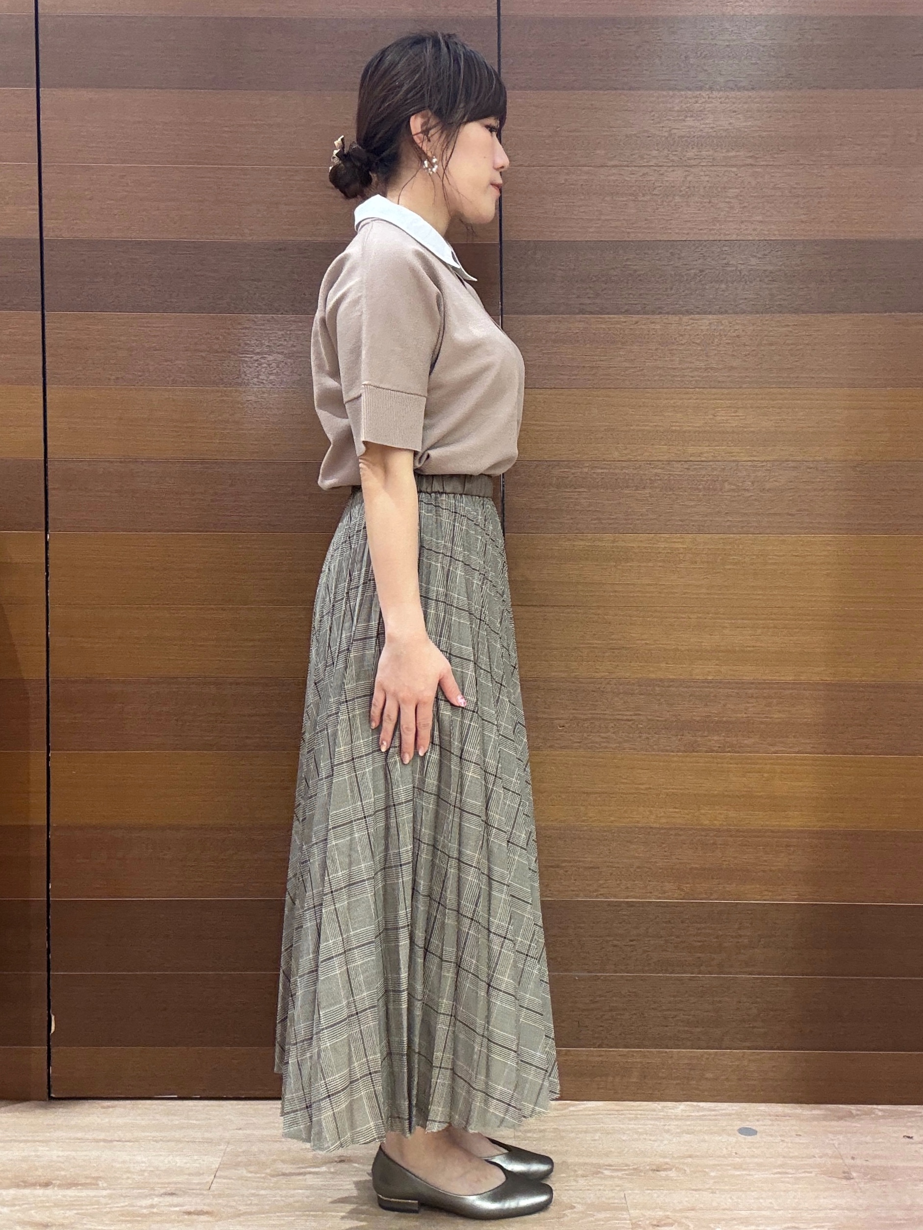 maichiさんの「OPAQUE.CLIP｜2WAY衿ドッキングニット《洗濯機OK》」を使ったコーディネート