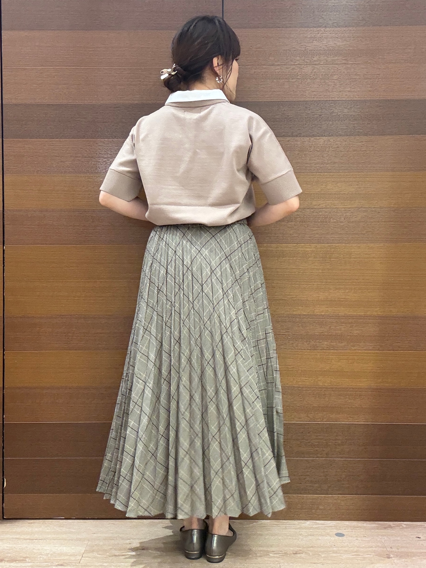 maichiさんの「OPAQUE.CLIP｜2WAY衿ドッキングニット《洗濯機OK》」を使ったコーディネート