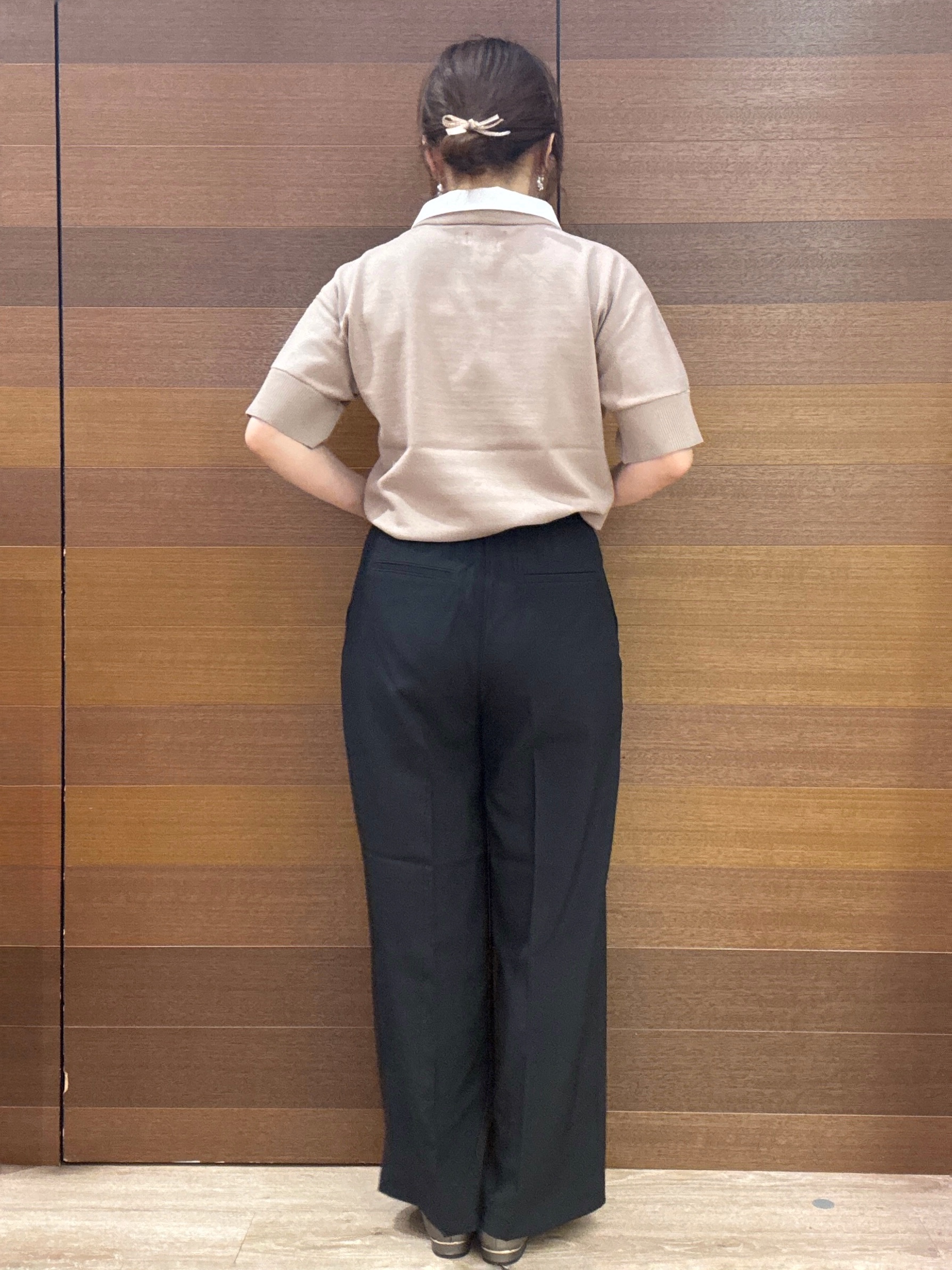 maichiさんの「OPAQUE.CLIP｜2WAY衿ドッキングニット《洗濯機OK》」を使ったコーディネート