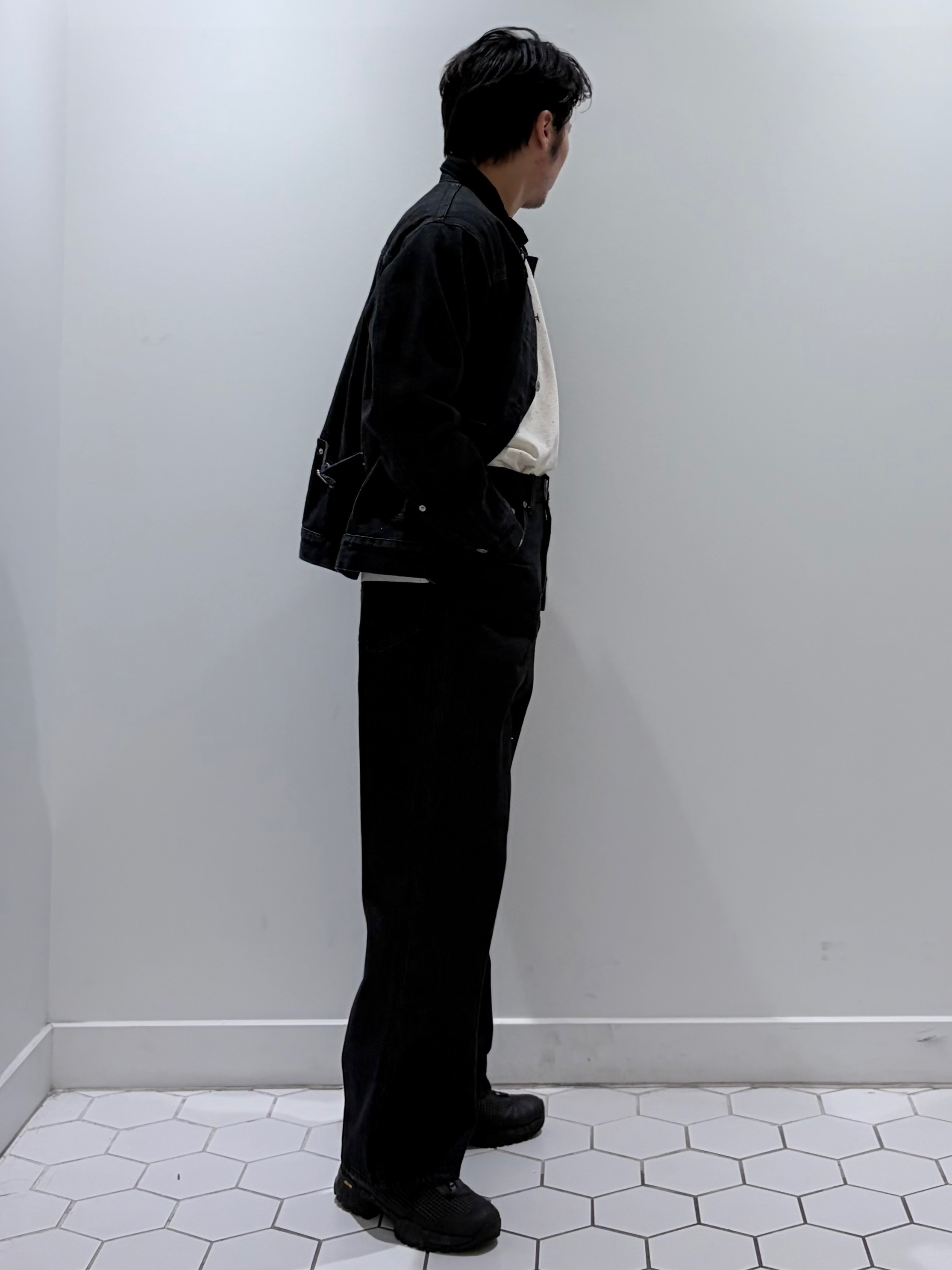 takeruさんの「Dessin｜衿コーデュロイデニムジャケット」を使ったコーディネート