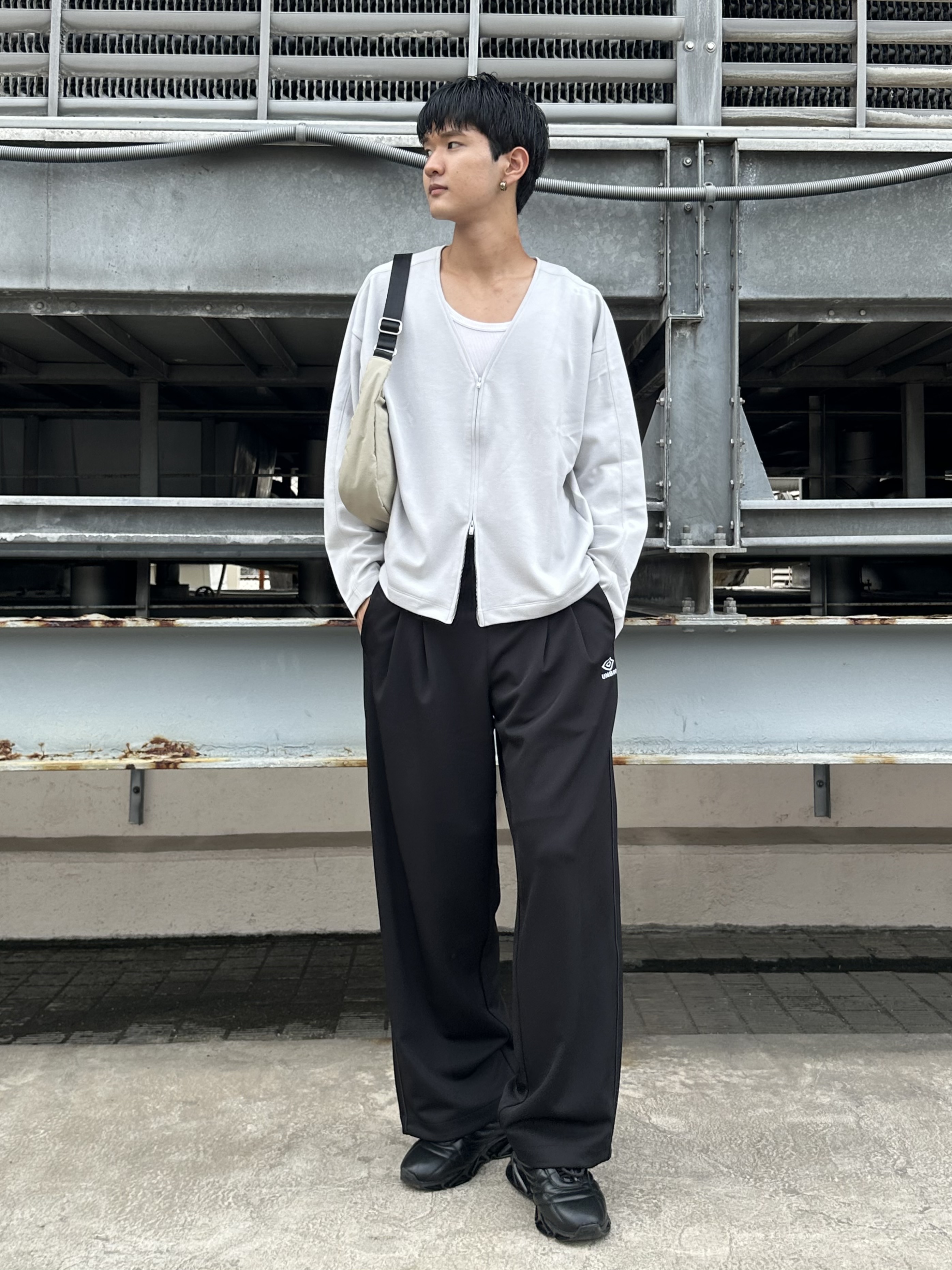 KOHEIさんの「tk.TAKEO KIKUCHI｜【牛革】スクエアバックルベルト」を使ったコーディネート