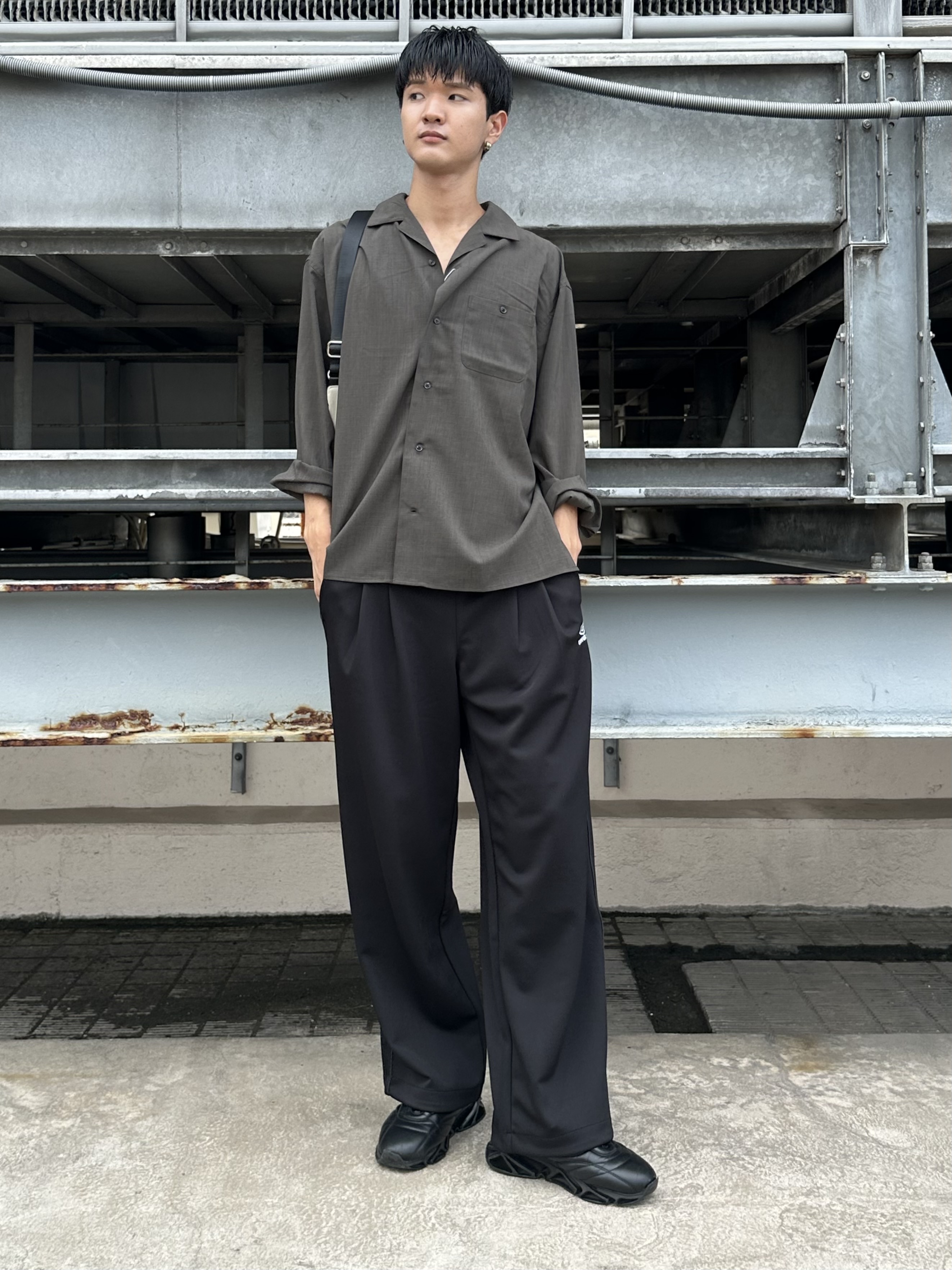 KOHEIさんの「tk.TAKEO KIKUCHI｜【牛革】スクエアバックルベルト」を使ったコーディネート