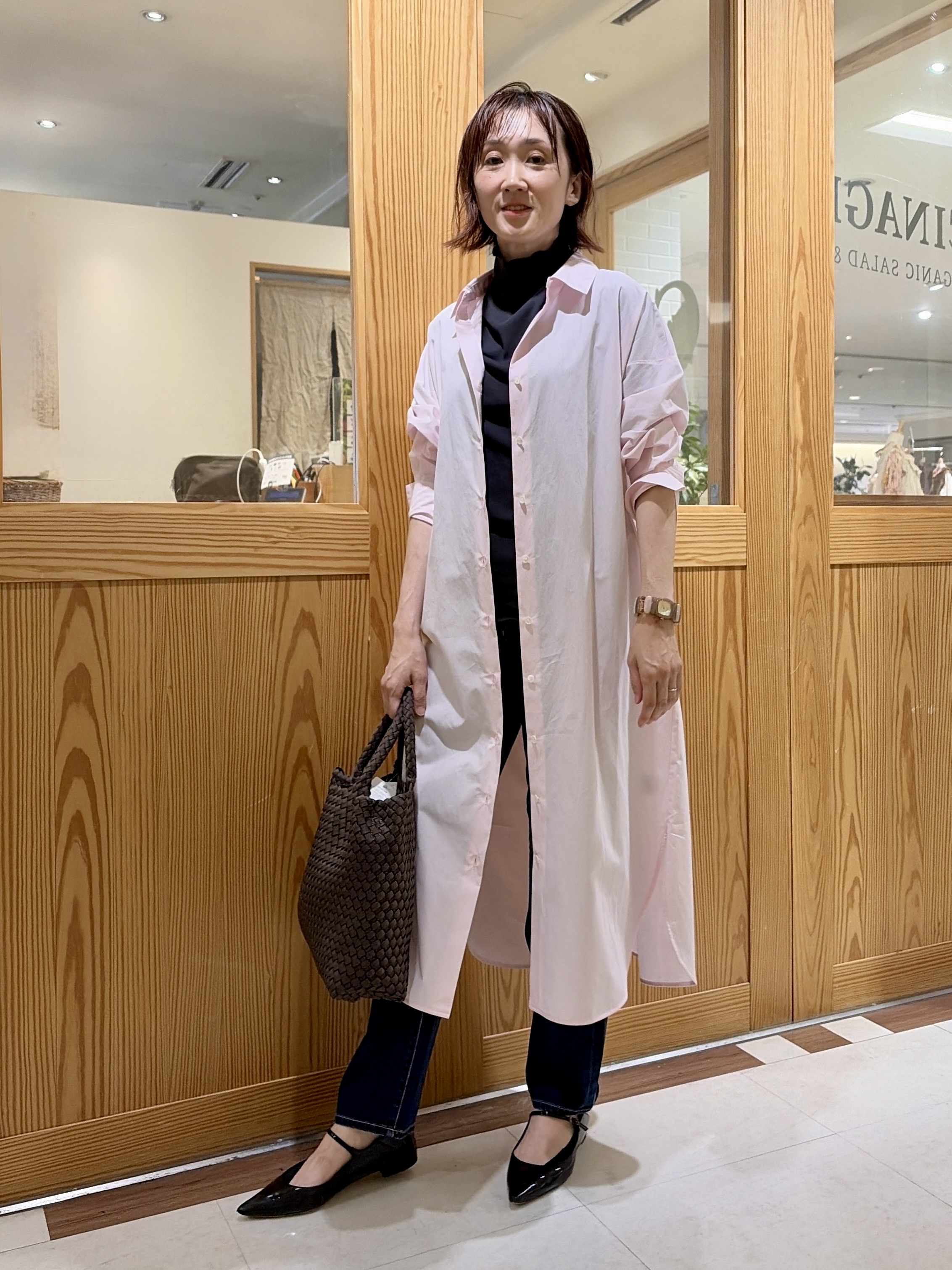 ゆうさんの「UNTITLED｜ロングシャツワンピース」を使ったコーディネート