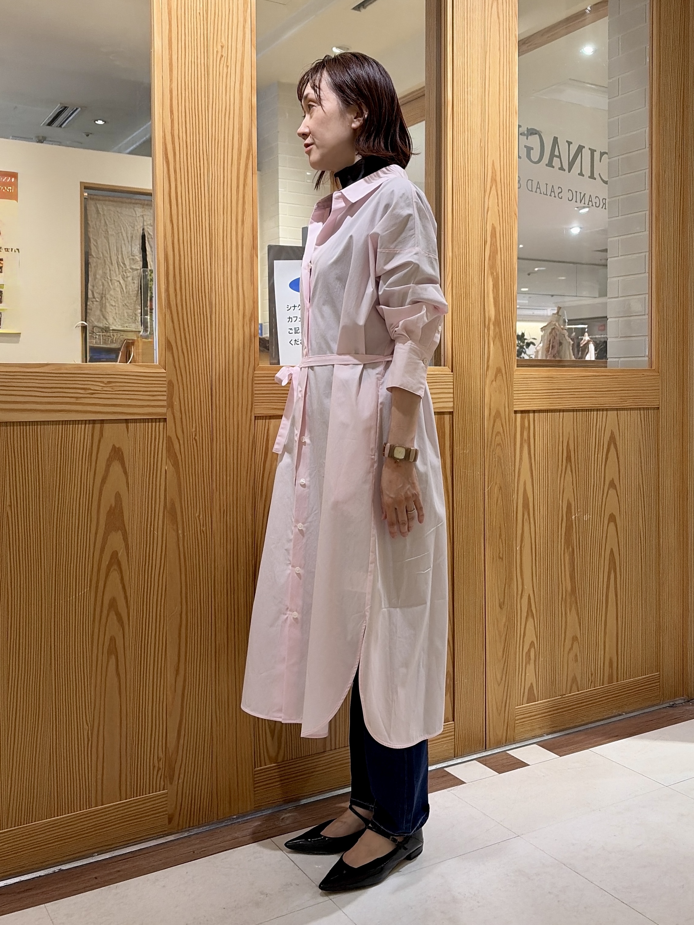 ゆうさんの「UNTITLED｜ロングシャツワンピース」を使ったコーディネート