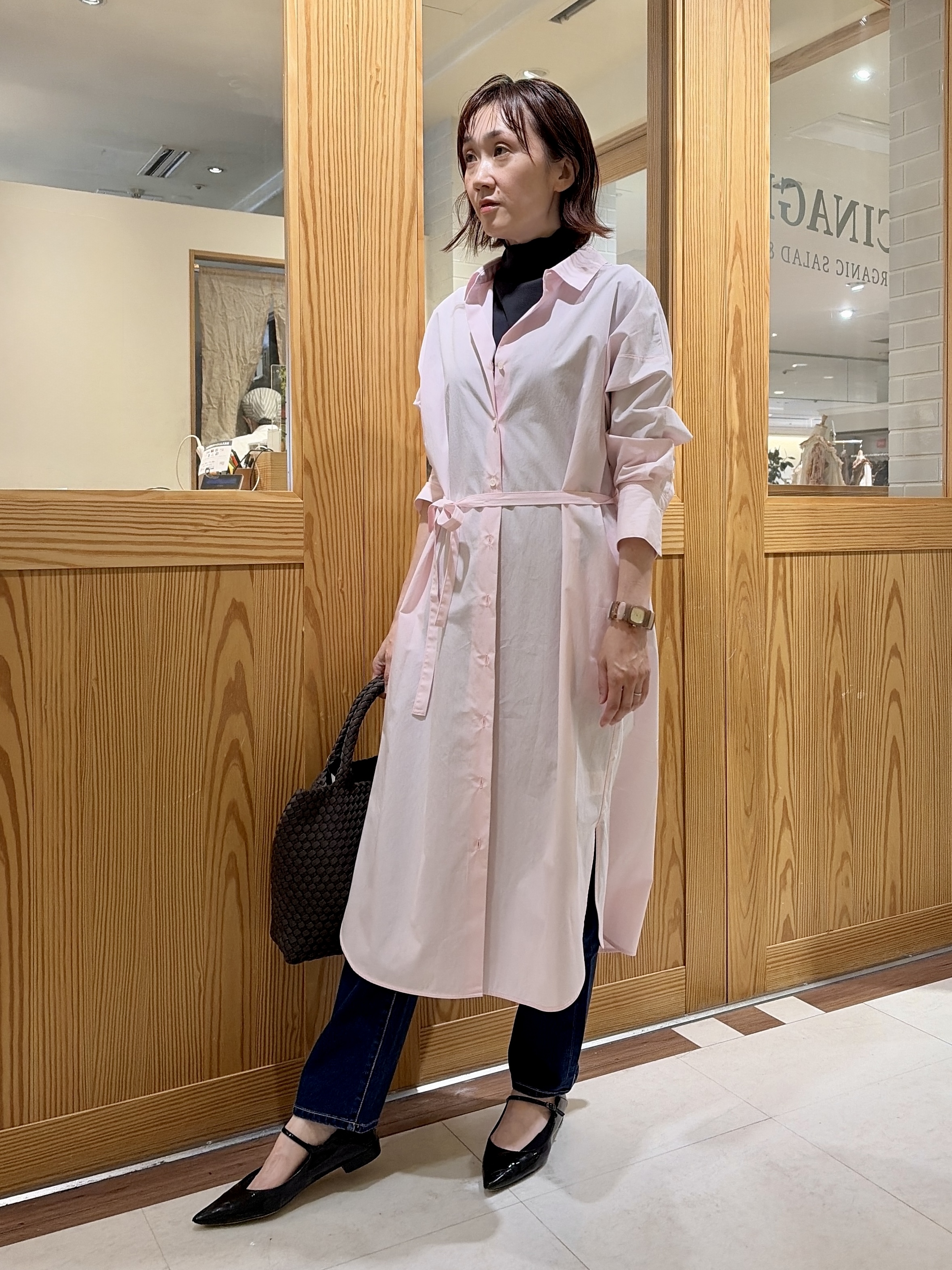ゆうさんの「UNTITLED｜ロングシャツワンピース」を使ったコーディネート
