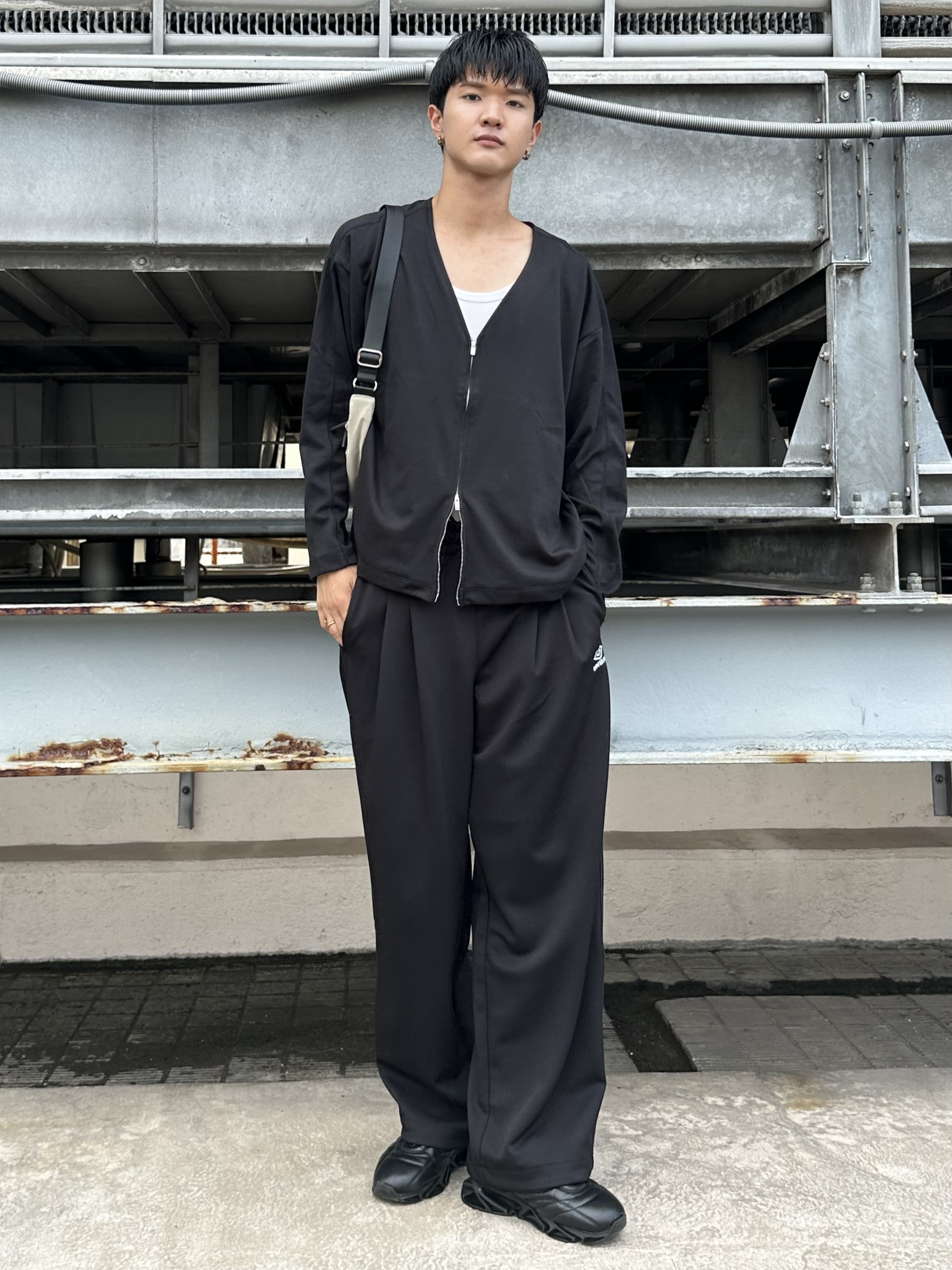 KOHEIさんの「tk.TAKEO KIKUCHI｜【牛革】スクエアバックルベルト」を使ったコーディネート