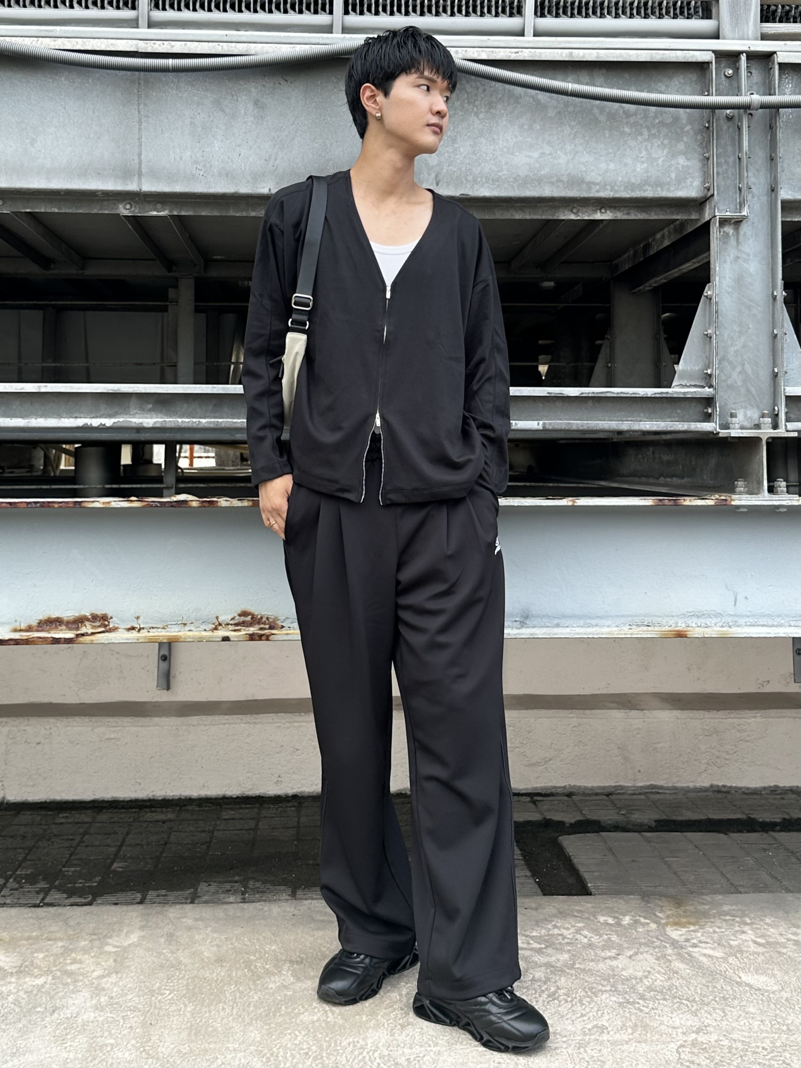KOHEIさんの「tk.TAKEO KIKUCHI｜【牛革】スクエアバックルベルト」を使ったコーディネート