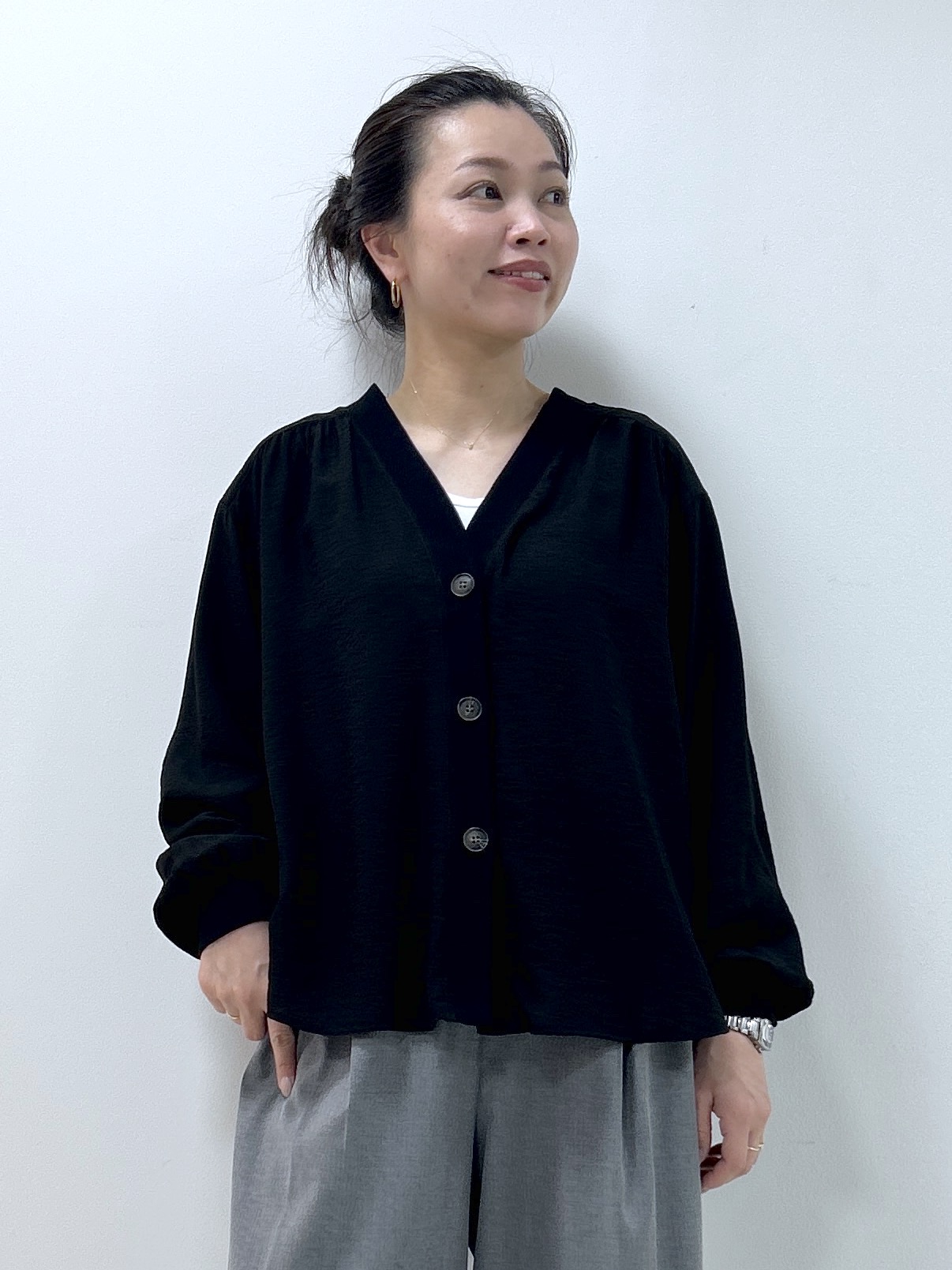 Kaiさんの「Dessin｜【UVカット】シアー楊柳ブラウスカーディガン」を使ったコーディネート
