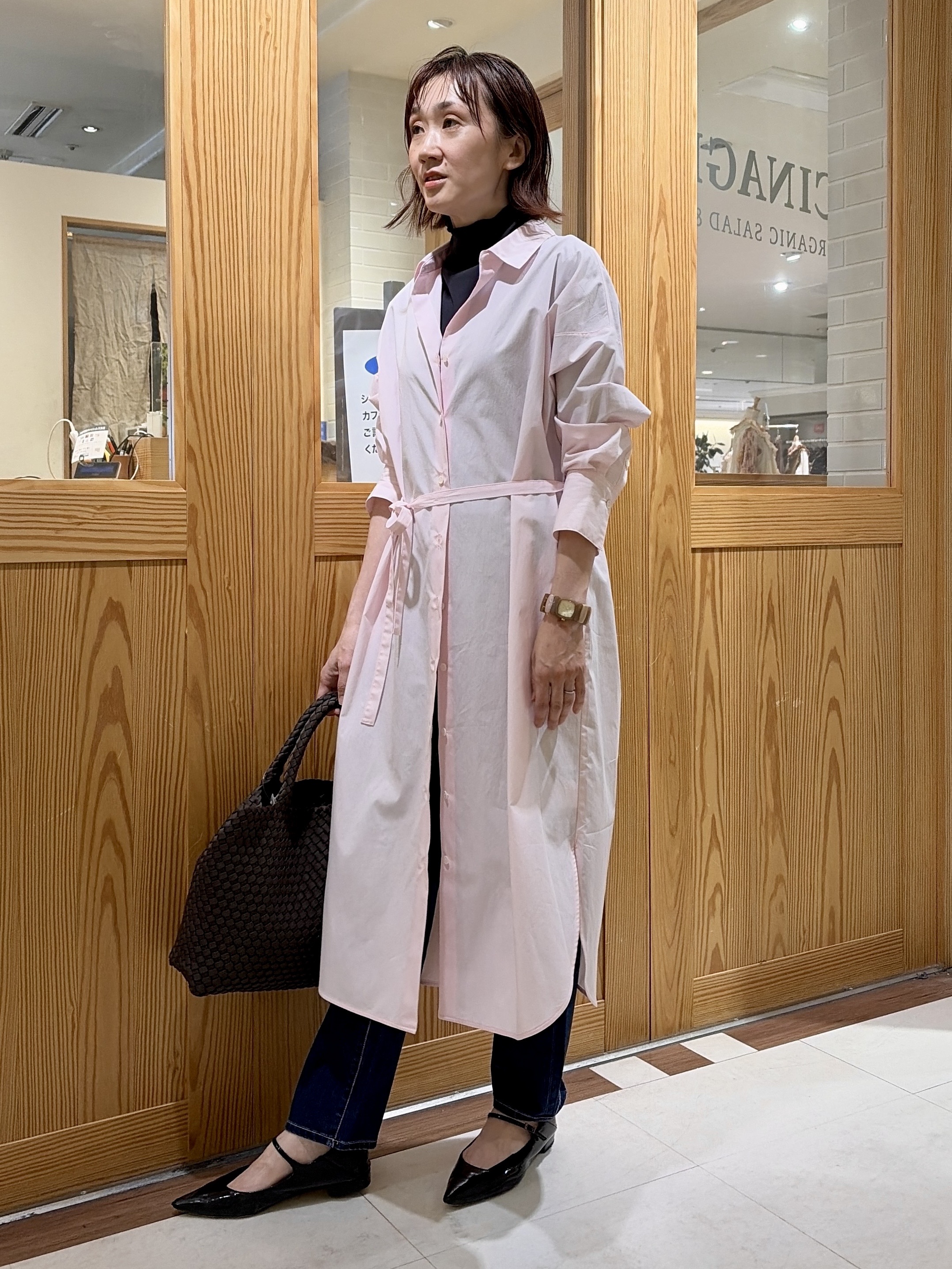ゆうさんの「UNTITLED｜ロングシャツワンピース」を使ったコーディネート