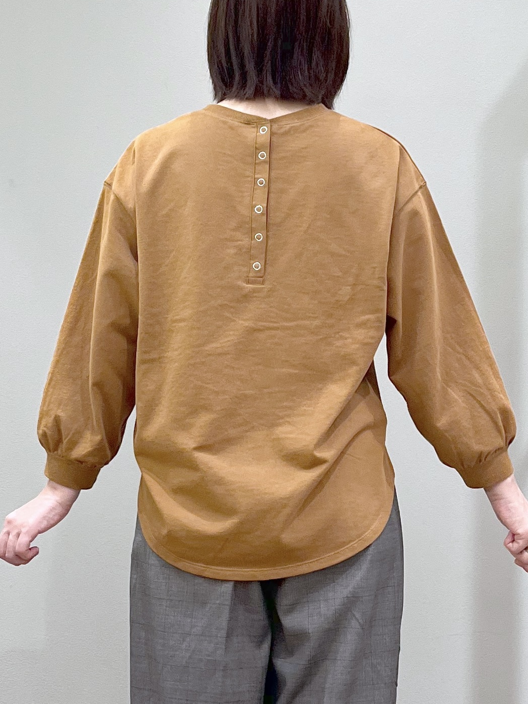ricoさんの「Dessin｜【洗える/7色展開/XS-L】バックヘンリーミニ裏毛 長袖」を使ったコーディネート