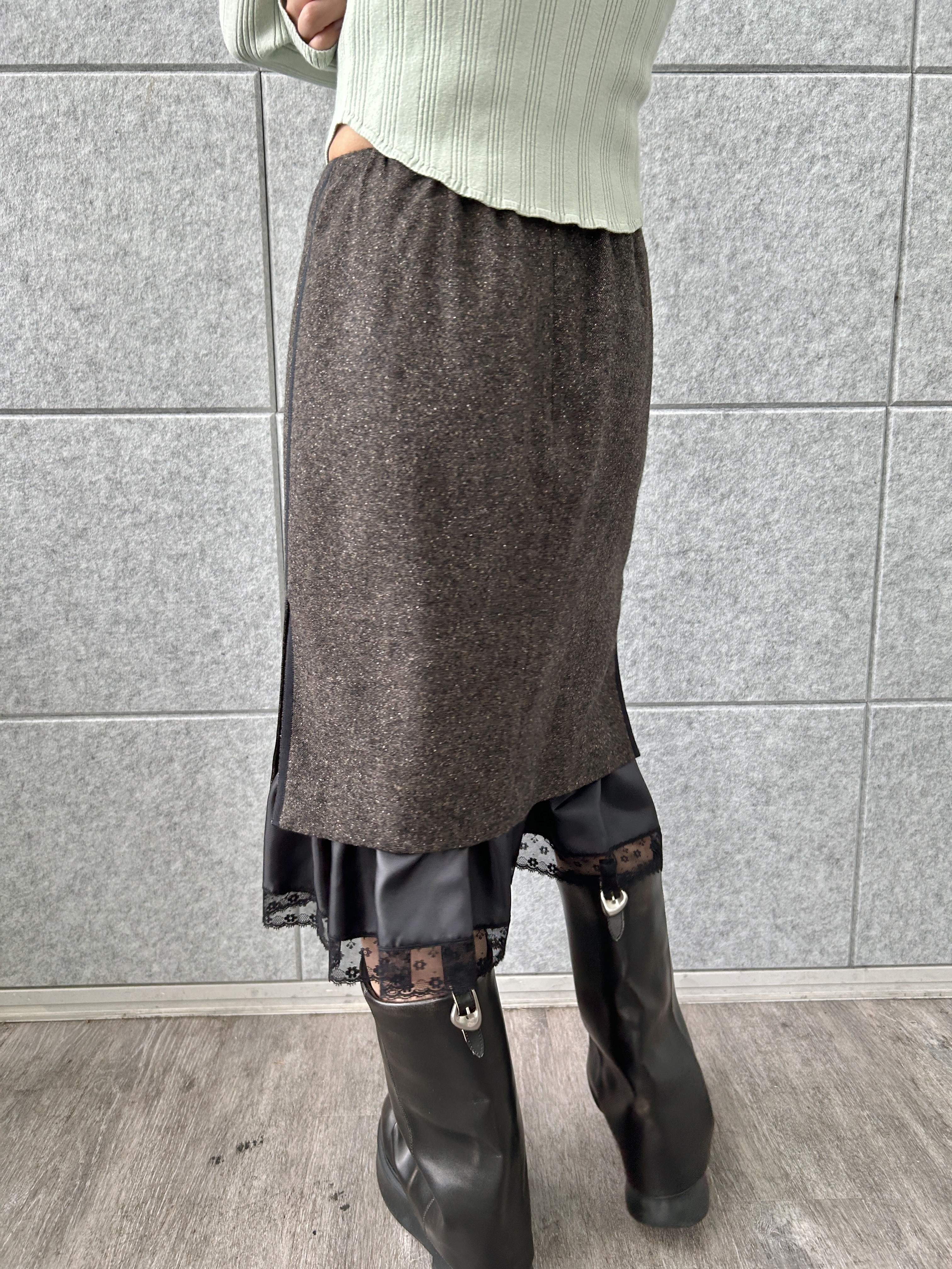harunaさんの「CODE A｜intimate knit cardigan」を使ったコーディネート