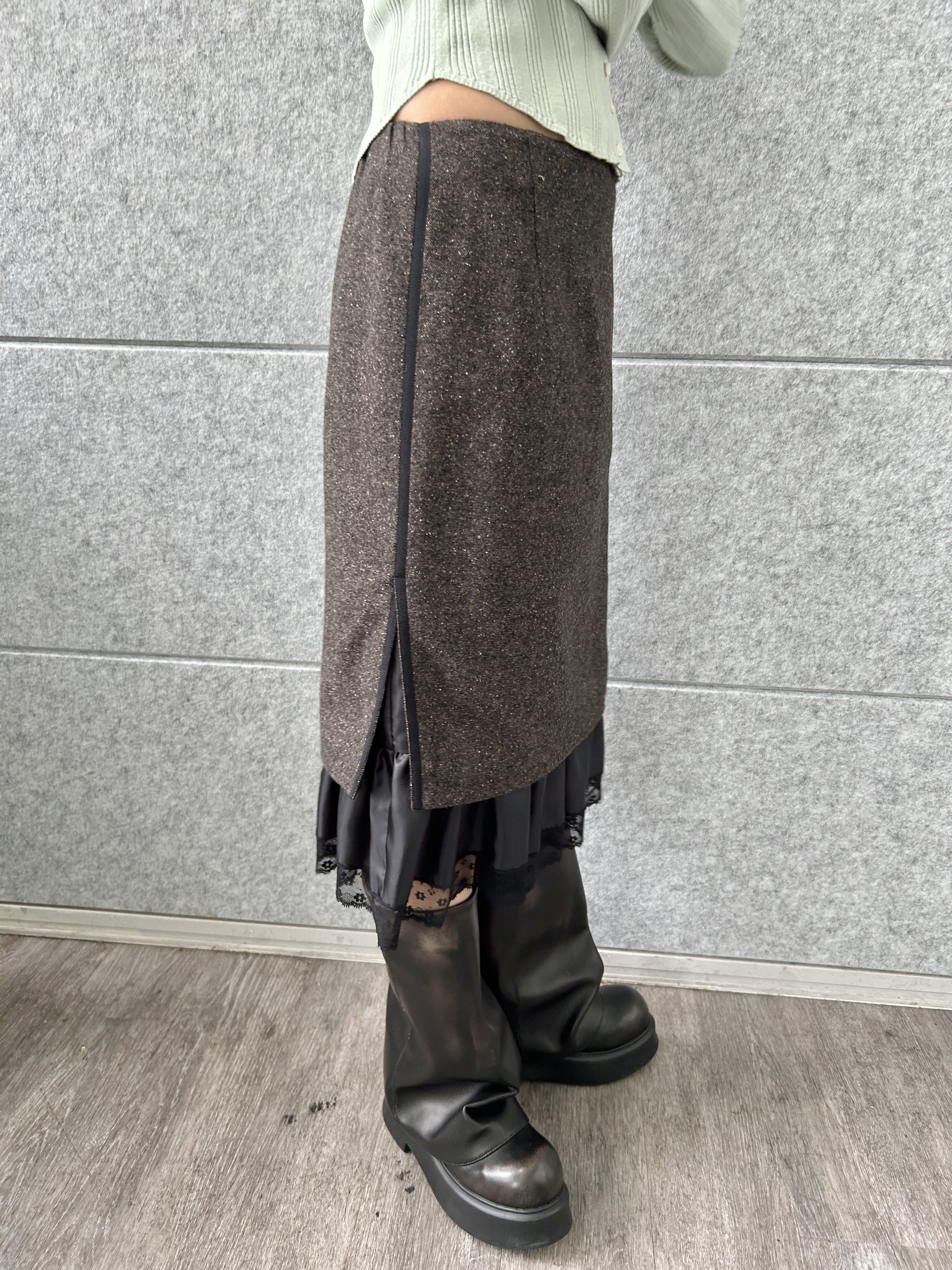harunaさんの「CODE A｜intimate knit cardigan」を使ったコーディネート
