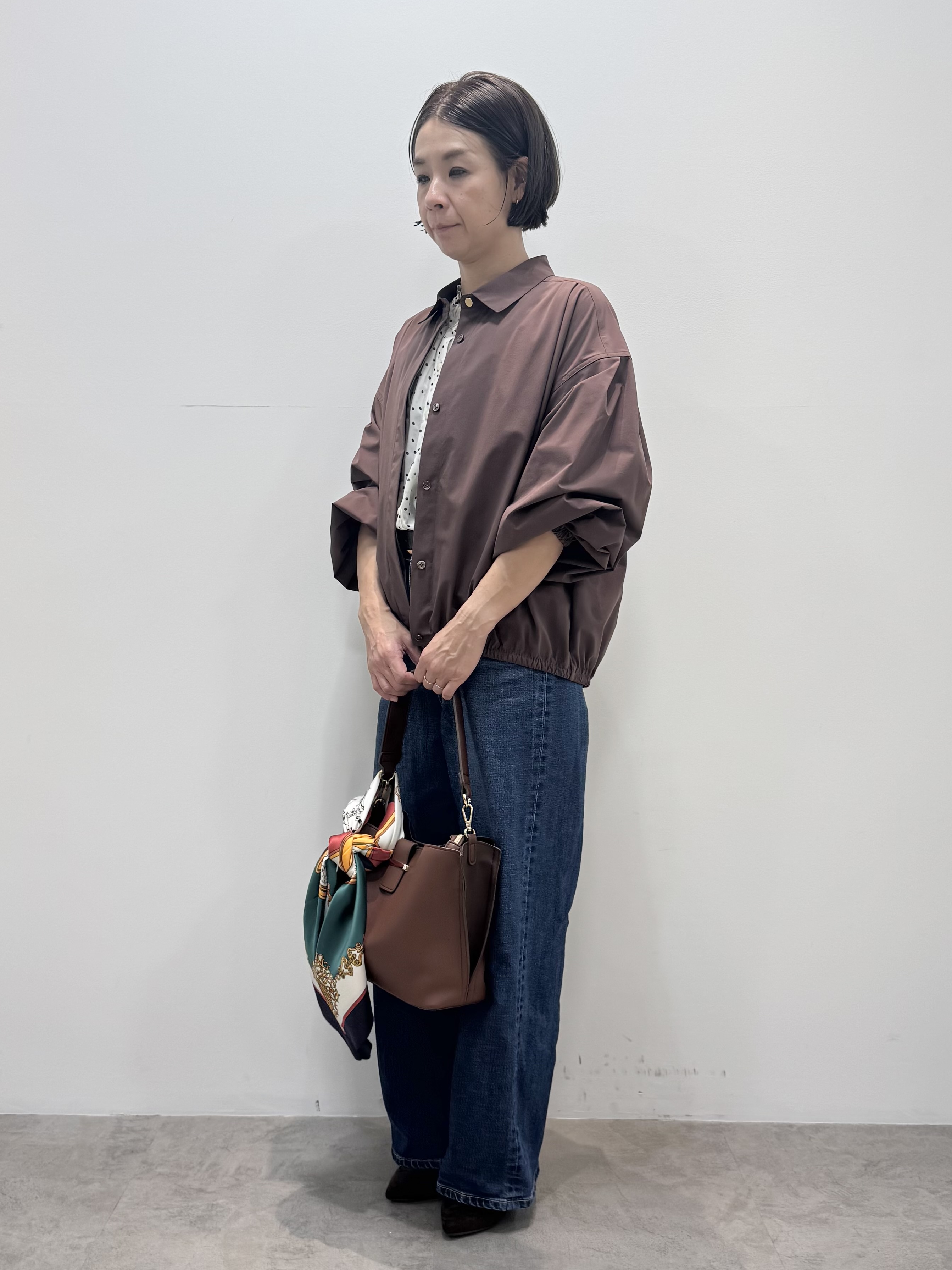 koyaさんの「Reflect｜ショート丈シャツブルゾン」を使ったコーディネート