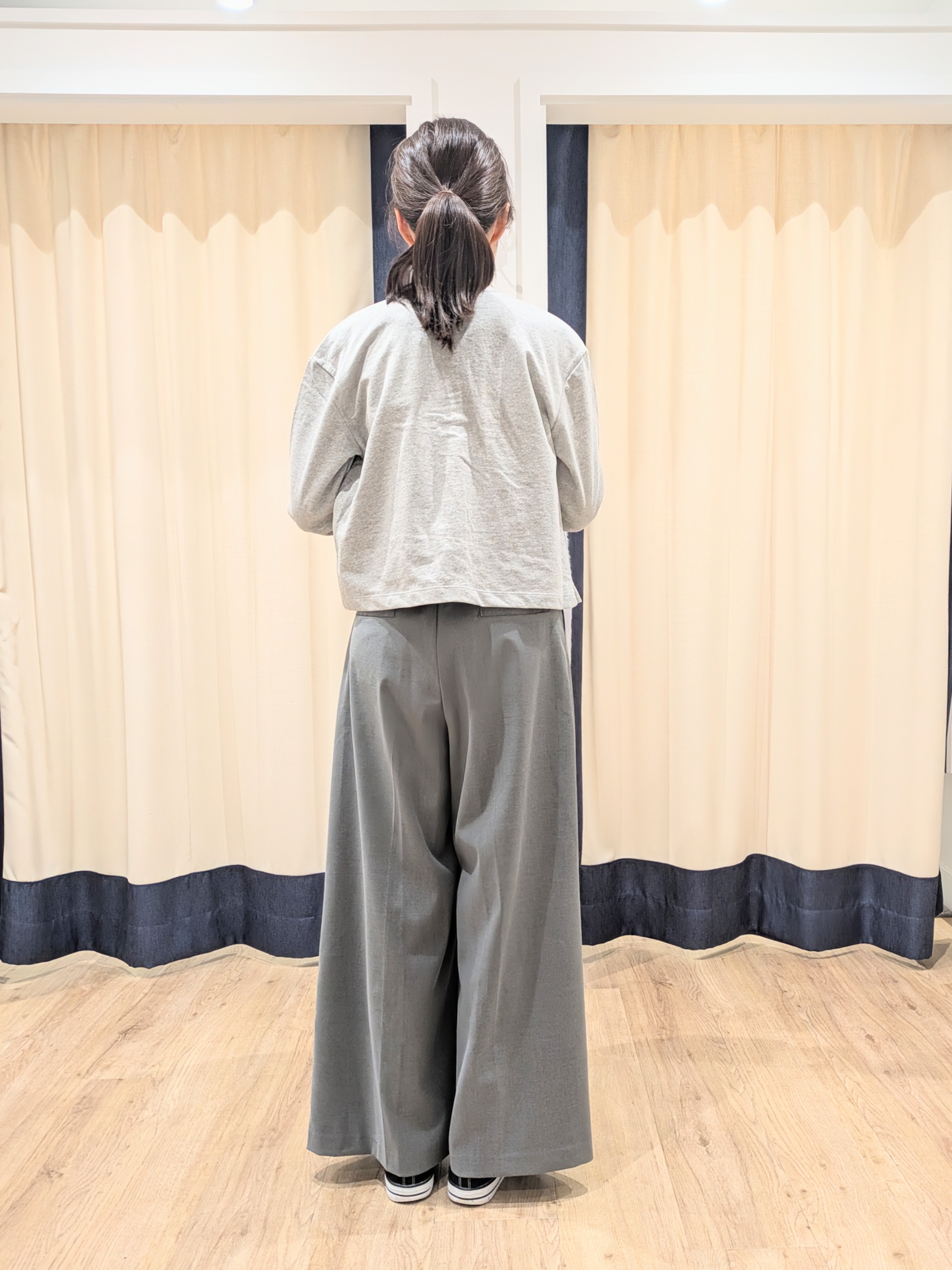 keikoさんの「Dessin｜リングスナップミニ裏毛カーディガン」を使ったコーディネート