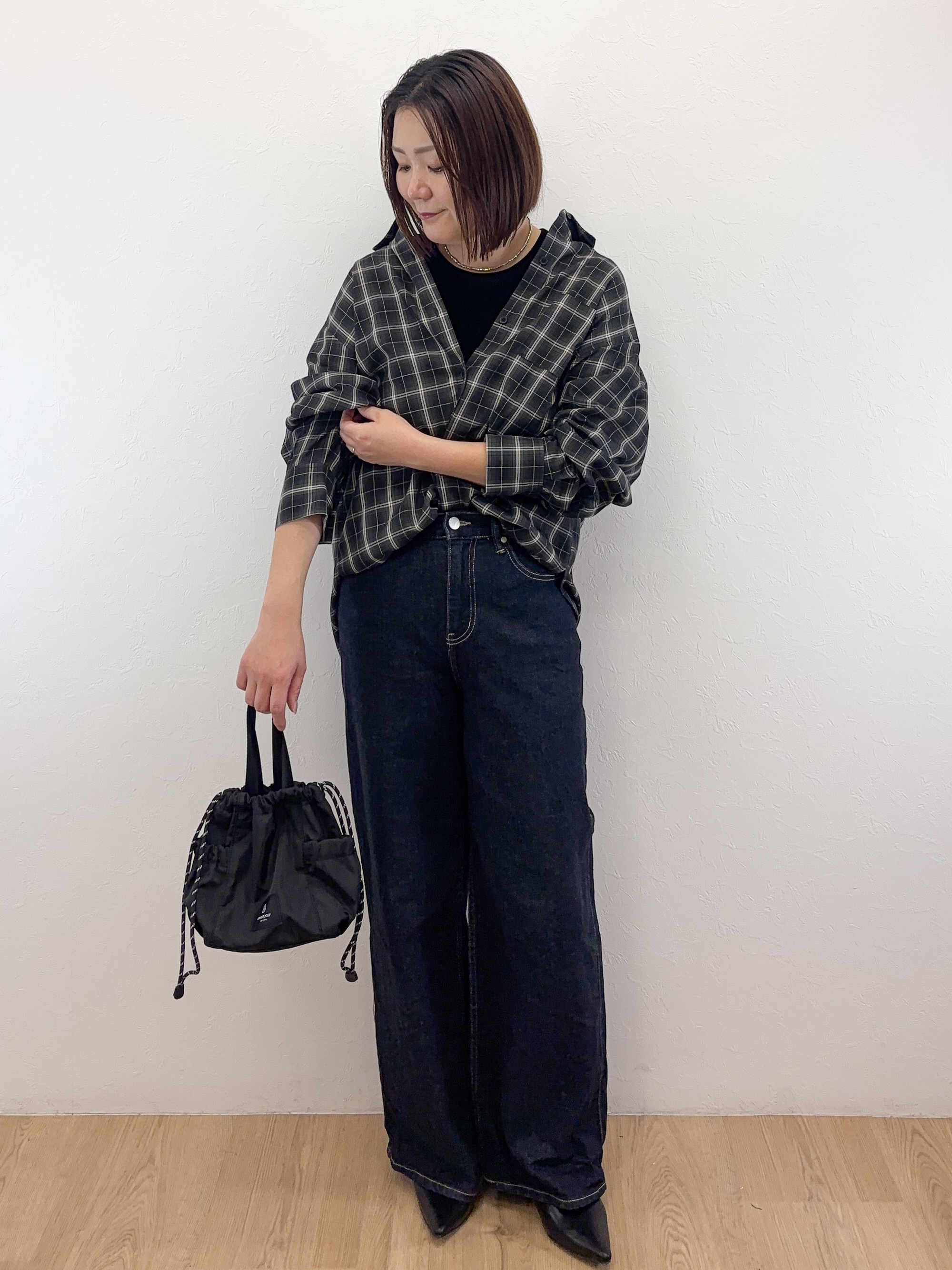 Takeさんの「OPAQUE.CLIP｜チェック柄シャツ【洗濯機OK】」を使ったコーディネート