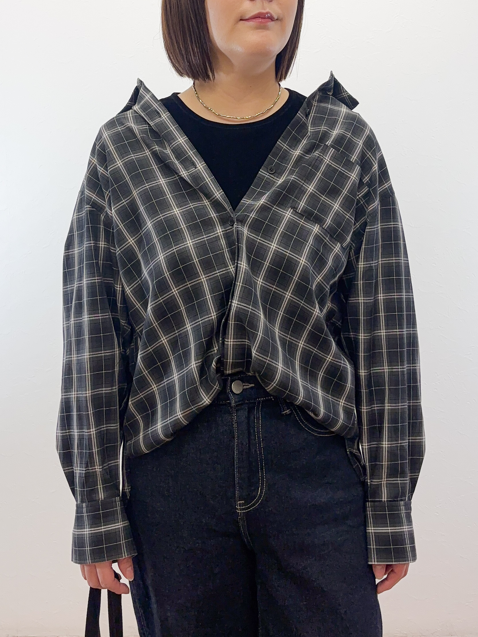 Takeさんの「OPAQUE.CLIP｜チェック柄シャツ【洗濯機OK】」を使ったコーディネート