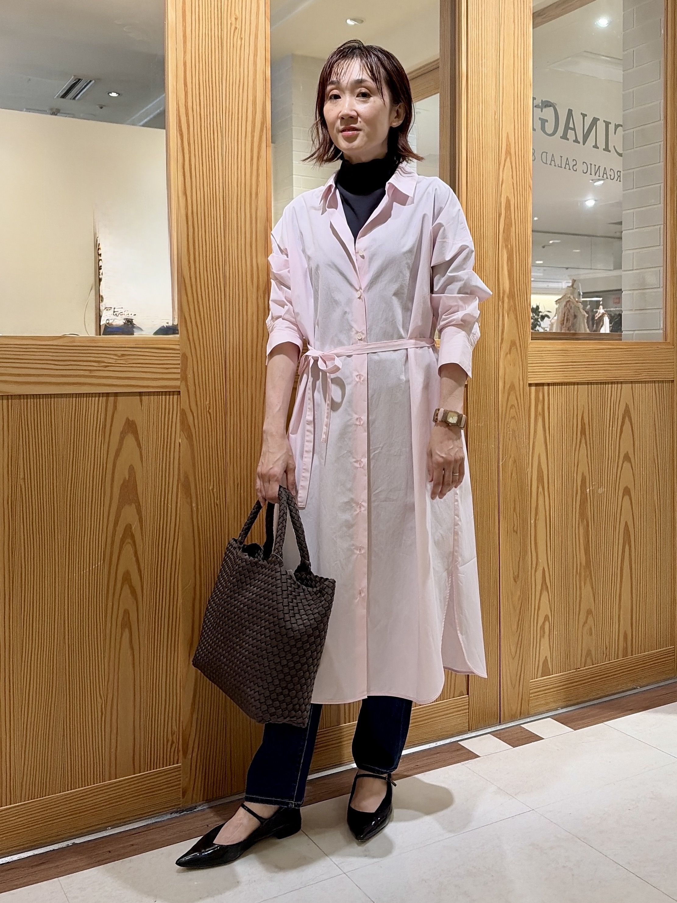 ゆうさんの「UNTITLED｜ロングシャツワンピース」を使ったコーディネート