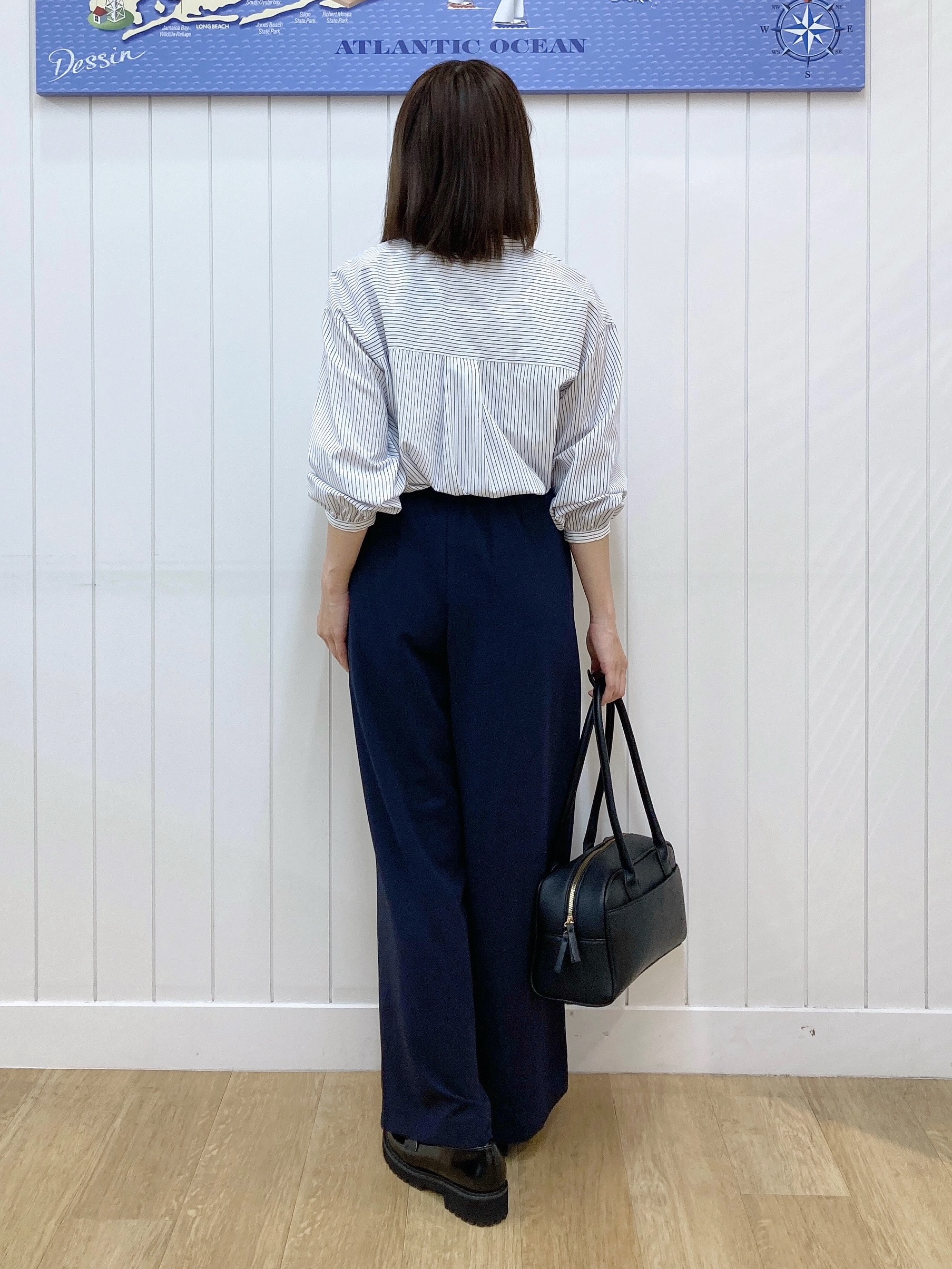 yoshiさんの「Dessin｜【洗える/7色展開/XS-L】フロントフリルブラウス」を使ったコーディネート