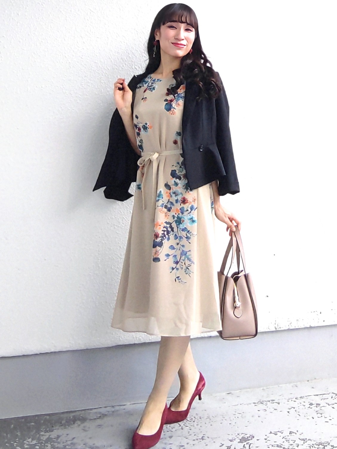 keinaさんの「SunaUna｜【手洗い可／日本製】多色花柄プリントワンピース」を使ったコーディネート