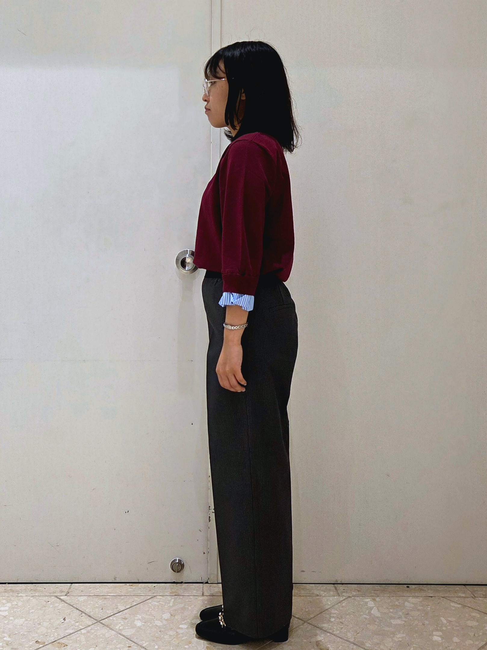 Sumiさんの「OPAQUE.CLIP｜【UVケア／遮熱性】フリルドッキングニット《洗濯機OK》」を使ったコーディネート