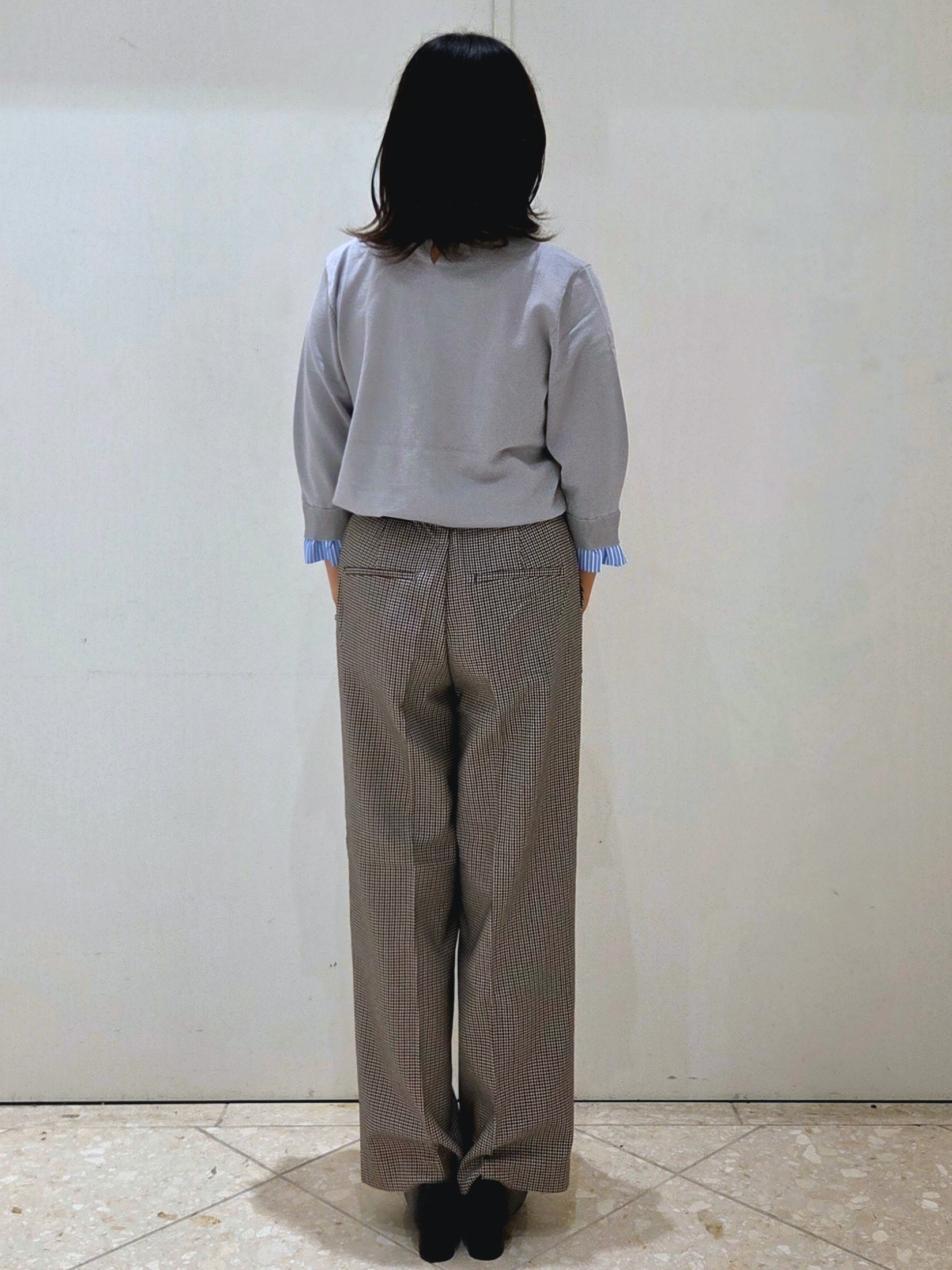 Sumiさんの「OPAQUE.CLIP｜【UVケア／遮熱性】フリルドッキングニット《洗濯機OK》」を使ったコーディネート