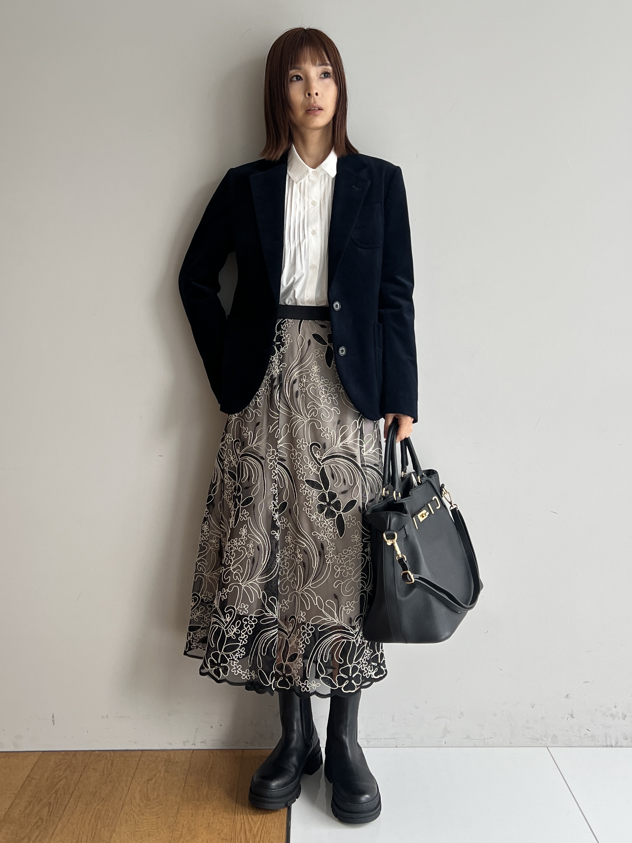 misaさんの「DRESSTERIOR｜シアーコードレーススカート」を使ったコーディネート