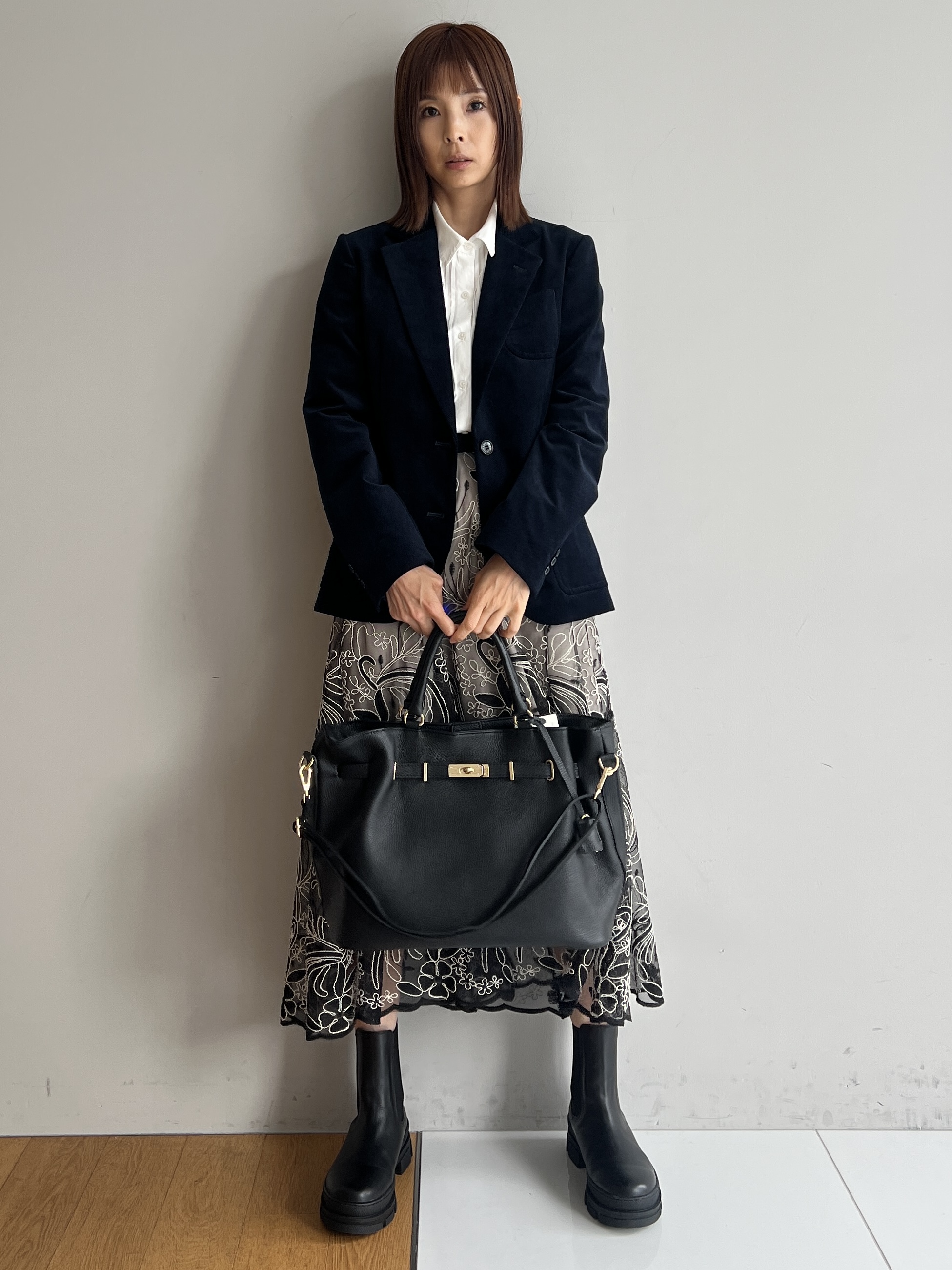 misaさんの「DRESSTERIOR｜シアーコードレーススカート」を使ったコーディネート