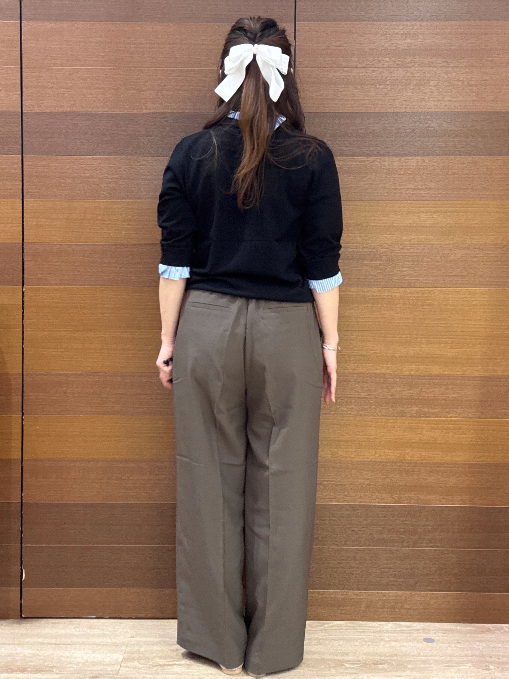 maichiさんの「OPAQUE.CLIP｜【UVケア／遮熱性】フリルドッキングニット《洗濯機OK》」を使ったコーディネート