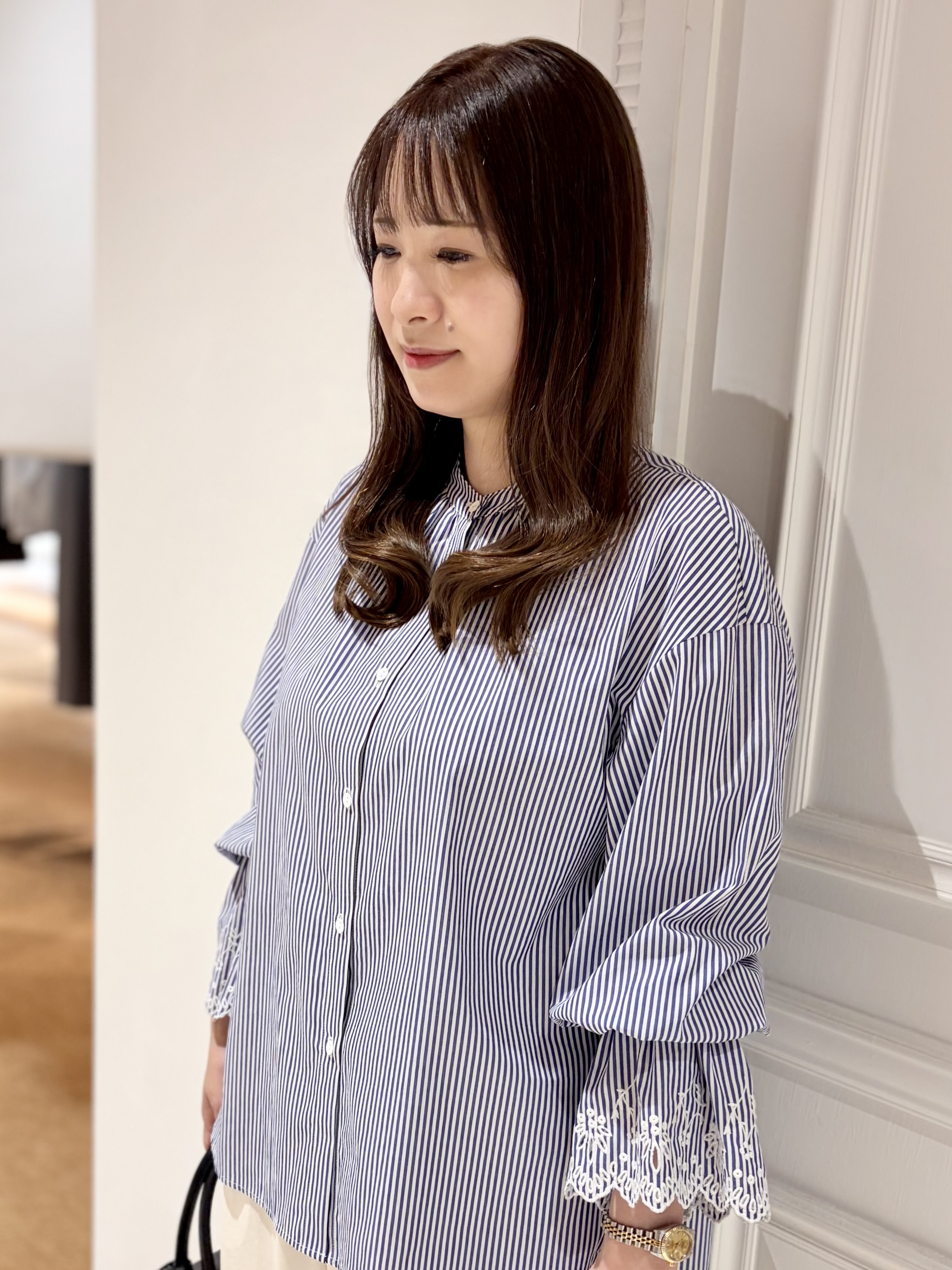 minowaさんの「DRESSTERIOR｜エンブロイダリーカフスシャツ」を使ったコーディネート