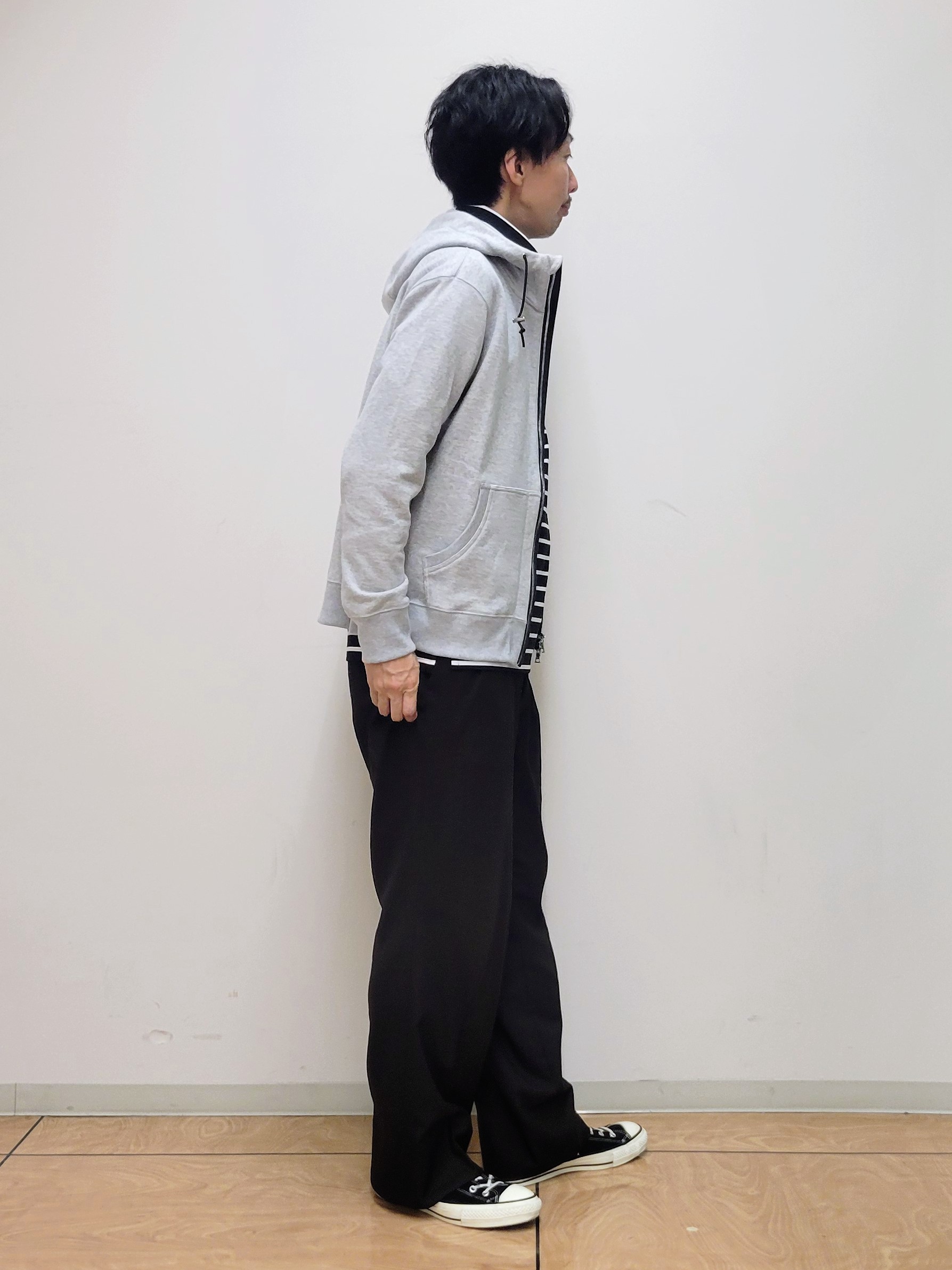 piroyaさんの「TAKEO KIKUCHI｜【BOWLER HAT LABEL】オフタートル プルオーバージャージ」を使ったコーディネート