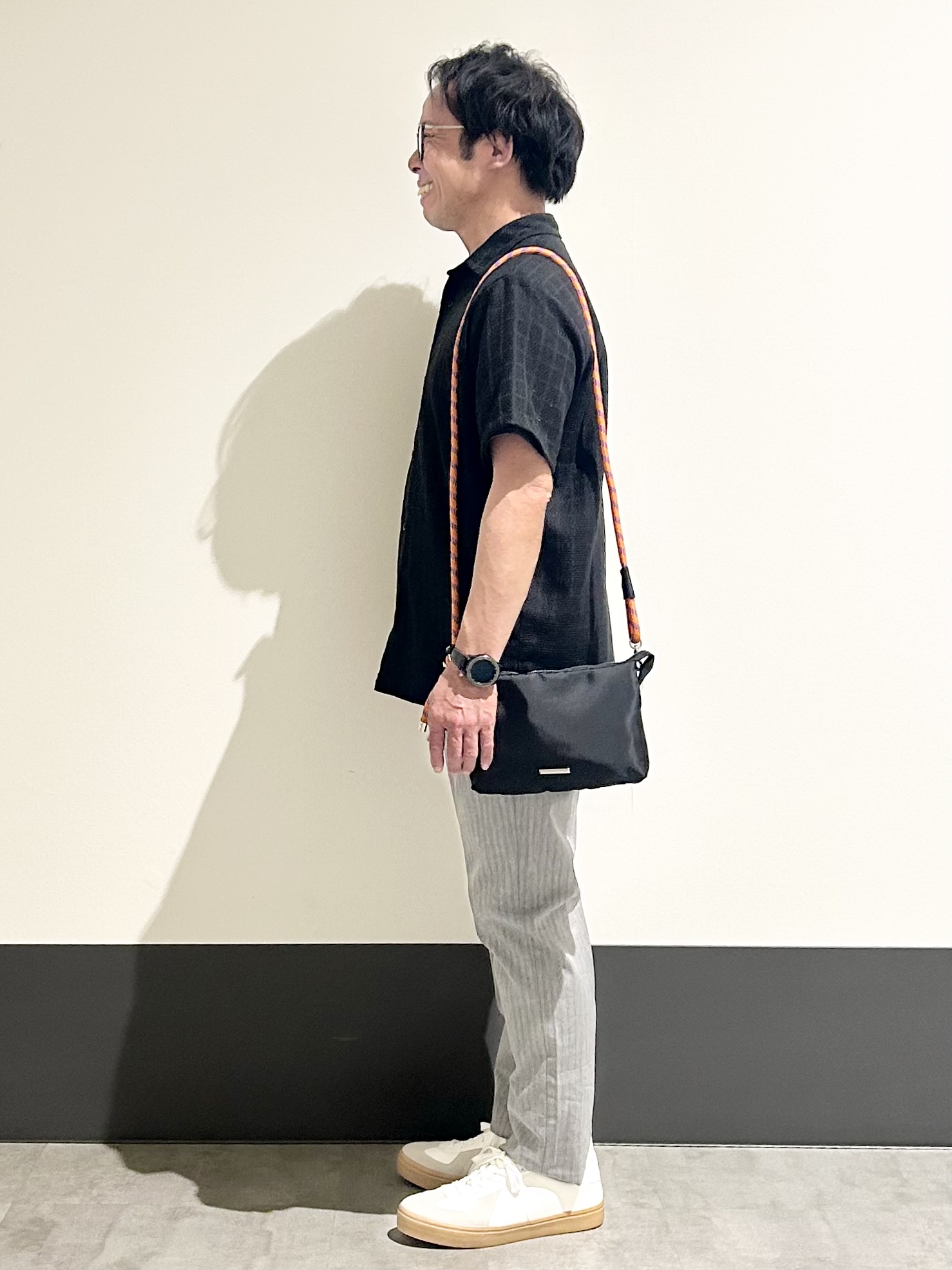 KENJI Iさんの「THE SHOP TK｜【洗濯機OK】格子柄メッシュ半袖シャツ」を使ったコーディネート