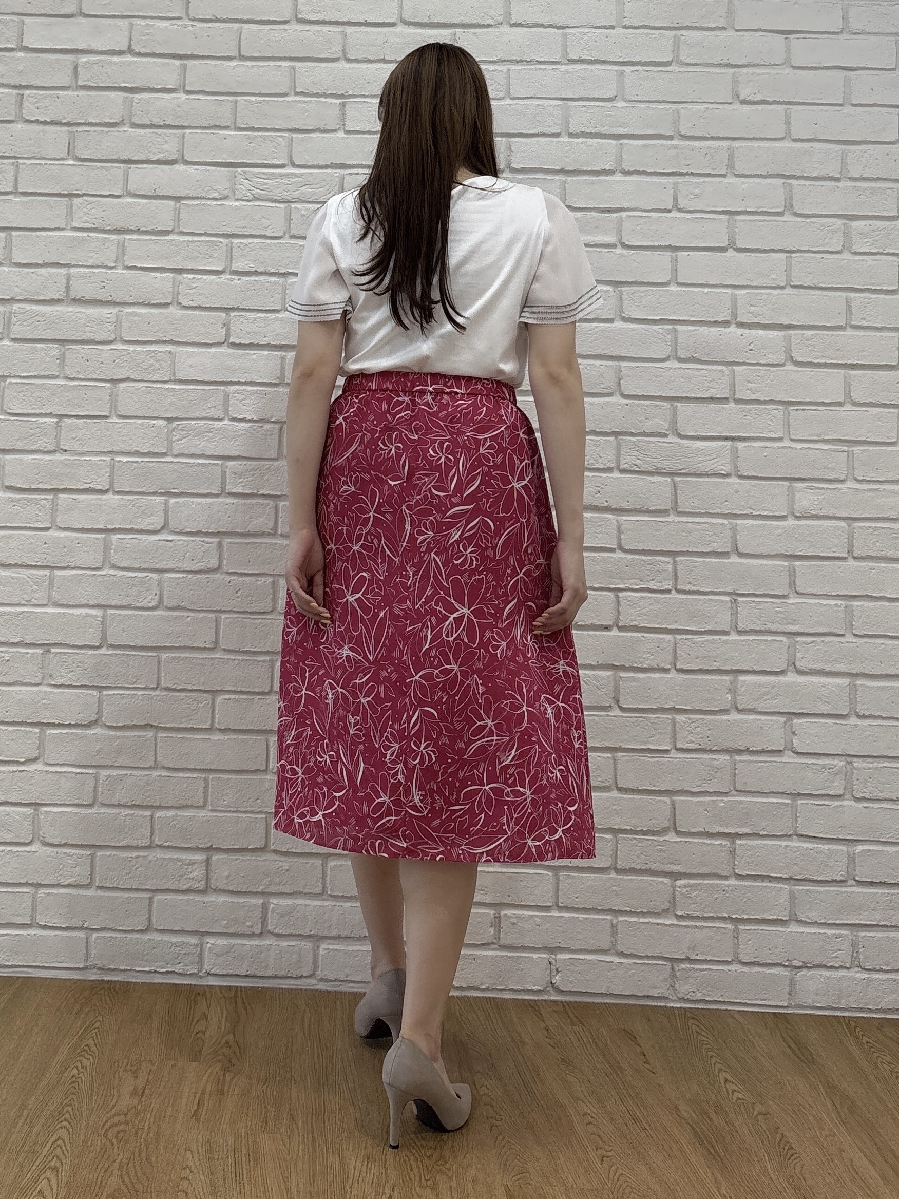 sayaさんの「COUP DE CHANCE｜【手洗可／日本製】フラワースカート」を使ったコーディネート