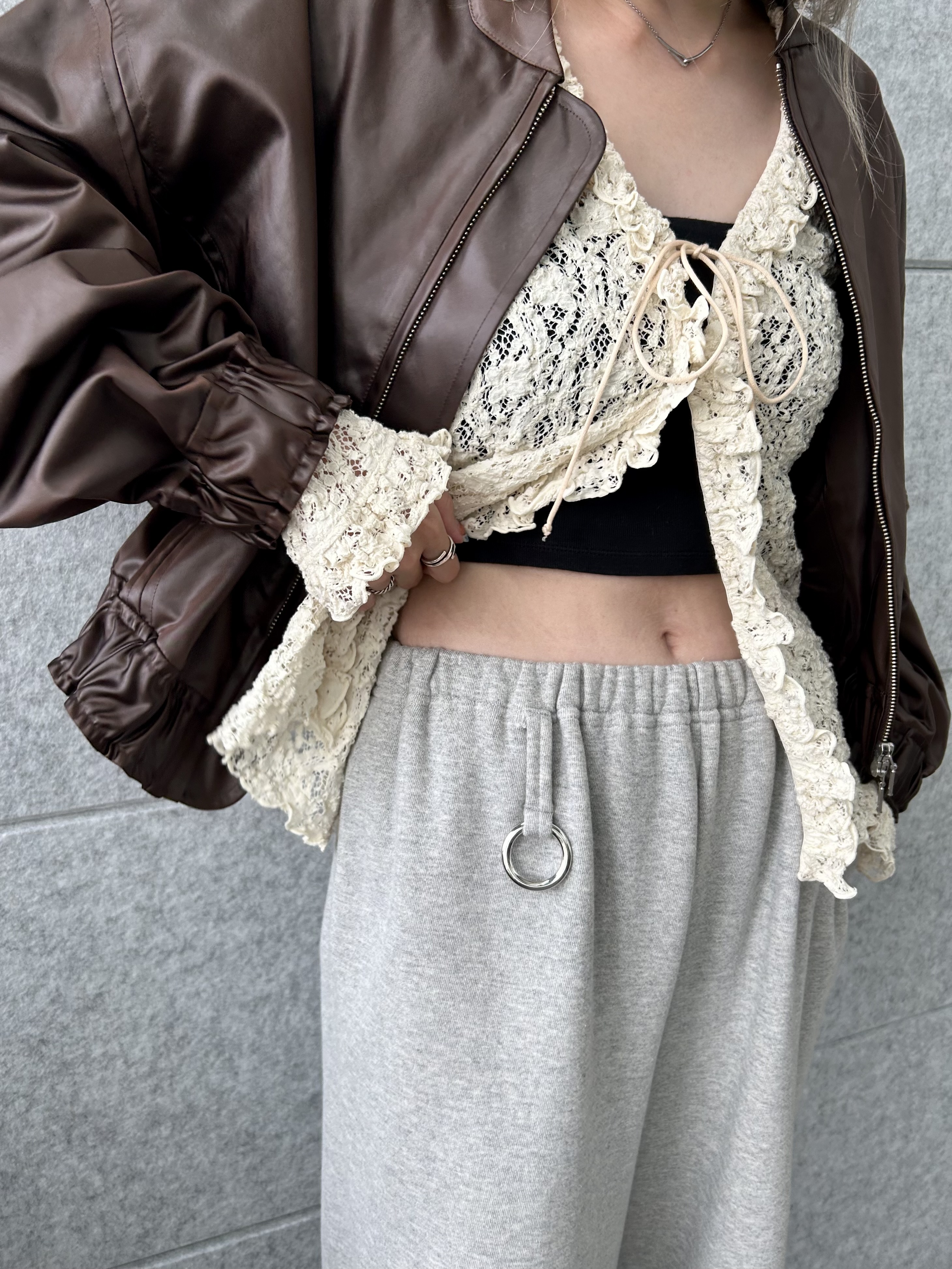honoka Aさんの「CODE A｜【Re】satin bomber jacket」を使ったコーディネート