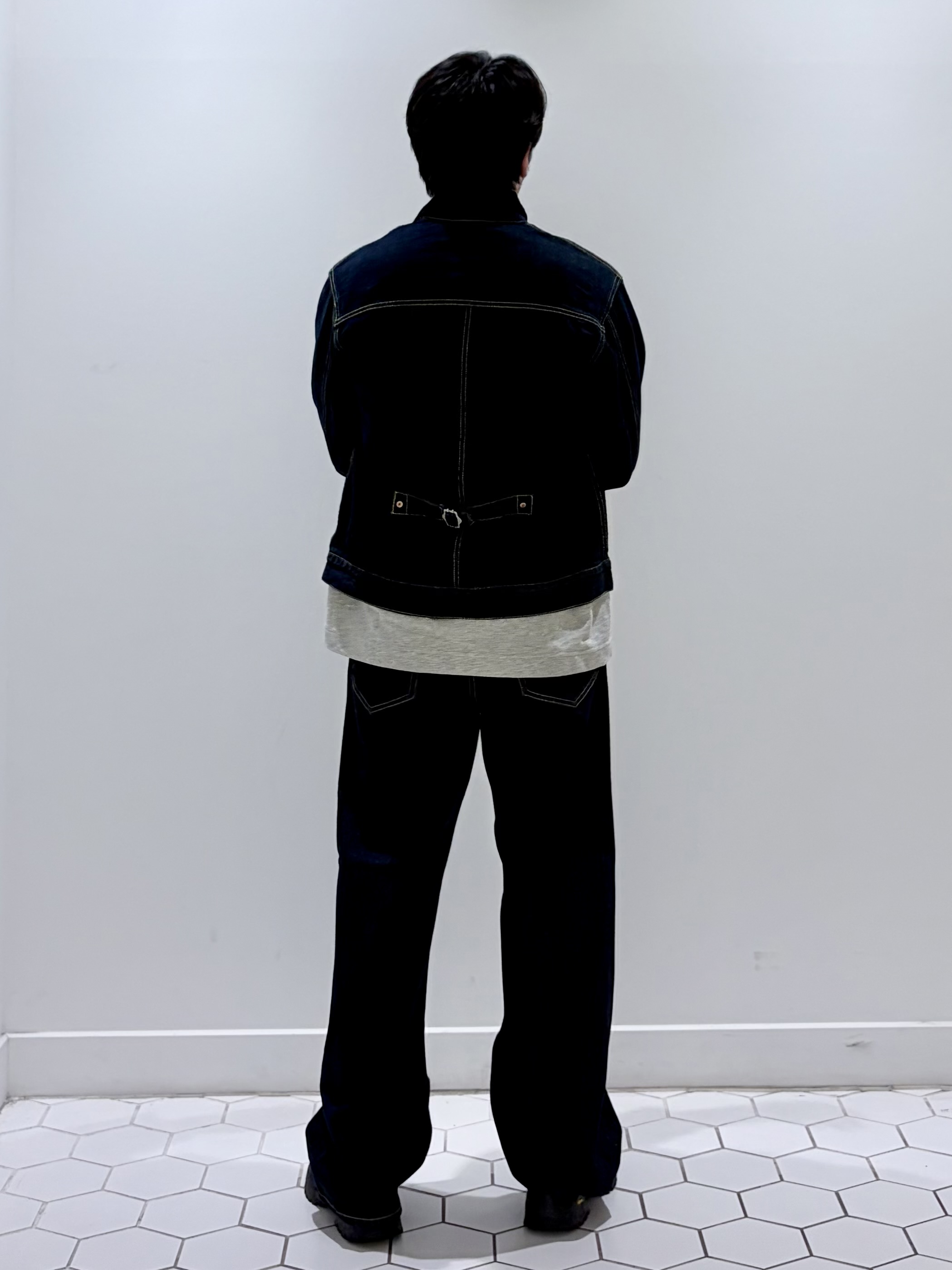 takeruさんの「Dessin｜12．5ozリラックスワイドデニム」を使ったコーディネート
